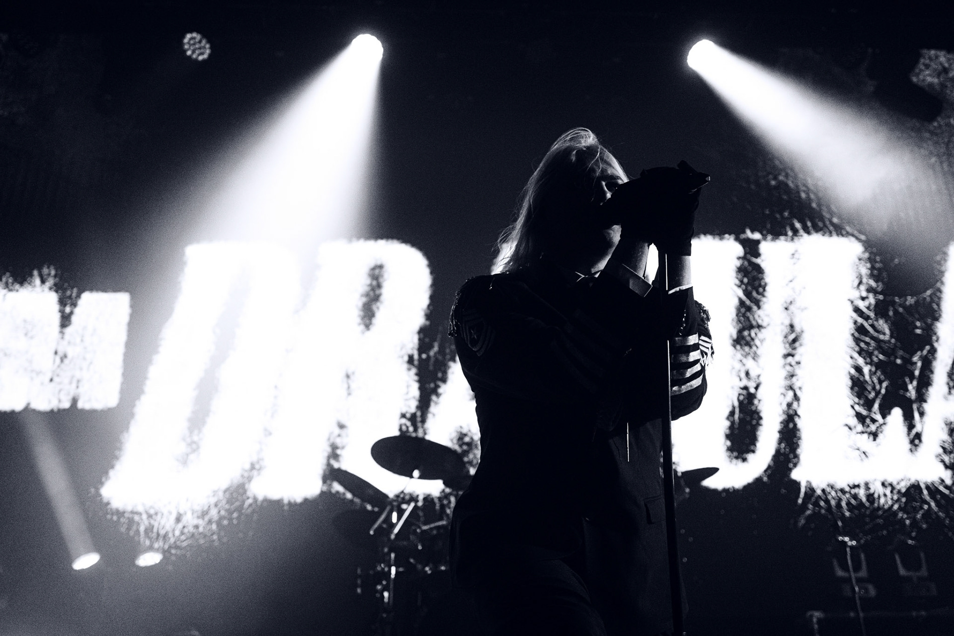 Kim Dracula performing live at Palladium Riga in Riga, Latvia, on February 9, 2026.A visually intense and genre-defying performance blending industrial, alternative metal and theatrical elements.