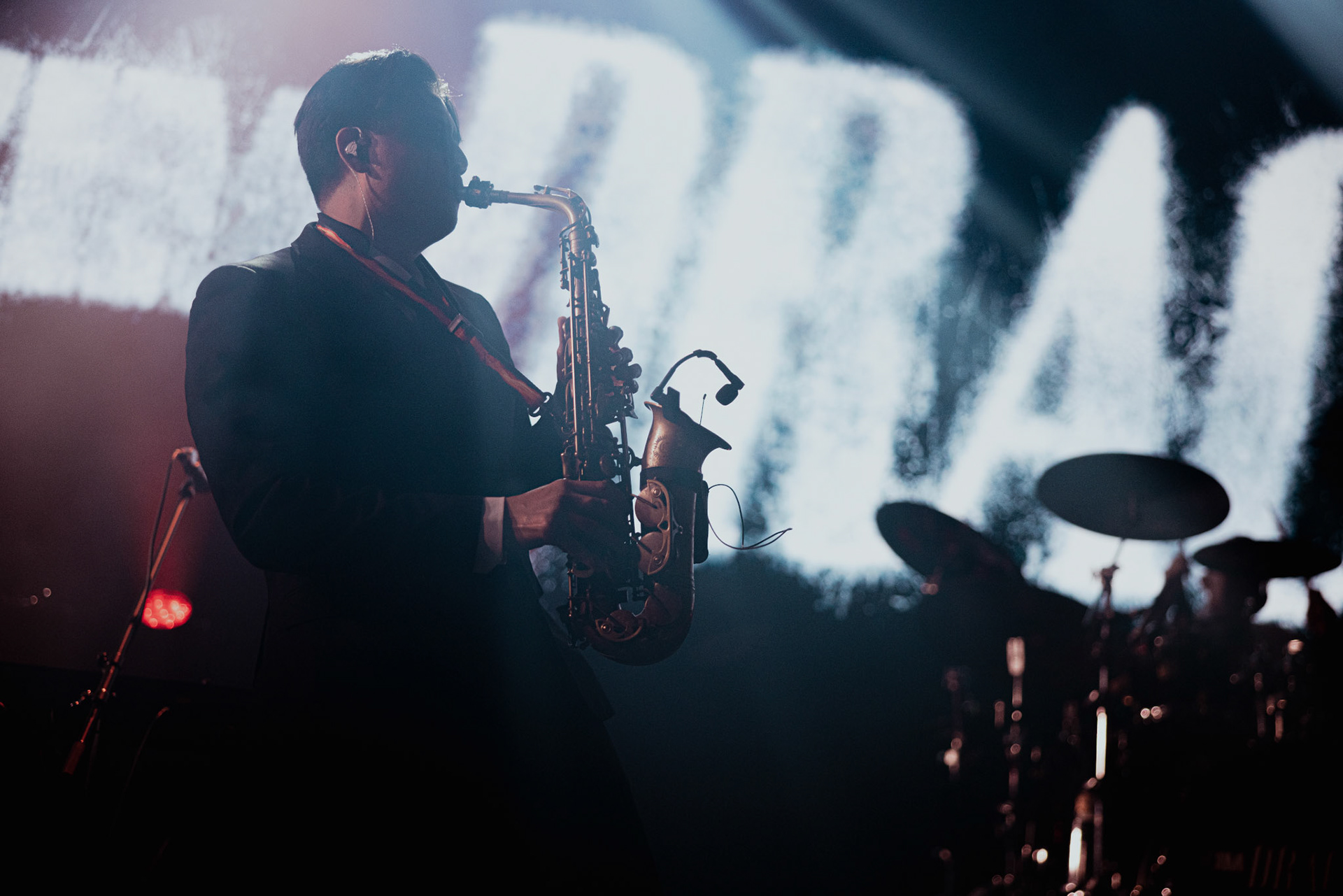 Kim Dracula performing live at Palladium Riga in Riga, Latvia, on February 9, 2026.A visually intense and genre-defying performance blending industrial, alternative metal and theatrical elements.