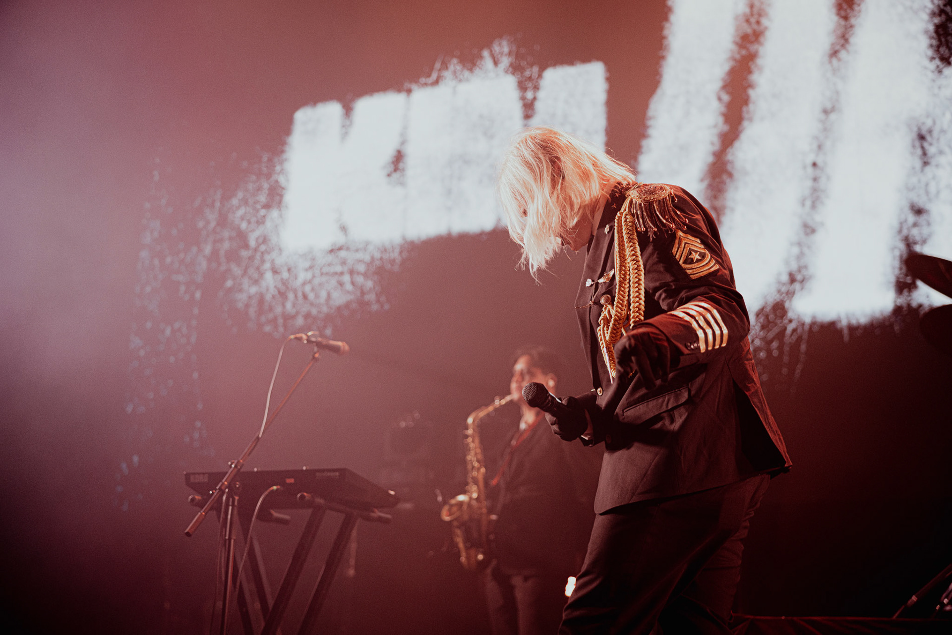 Kim Dracula performing live at Palladium Riga in Riga, Latvia, on February 9, 2026.A visually intense and genre-defying performance blending industrial, alternative metal and theatrical elements.