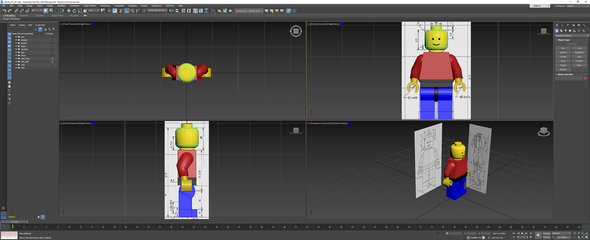 Recreation of Lego figure