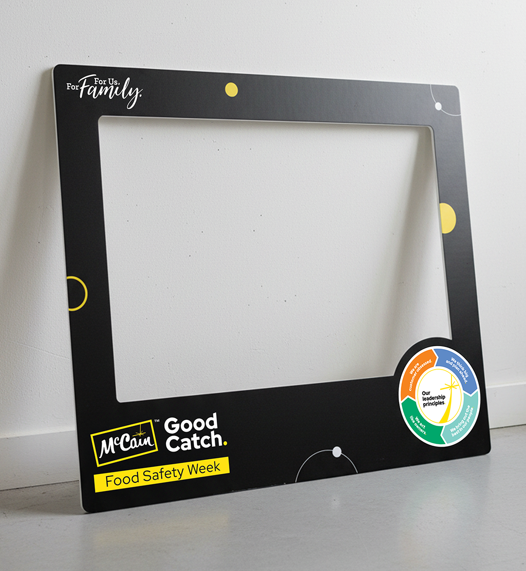 Selfie board for Food Safety Week