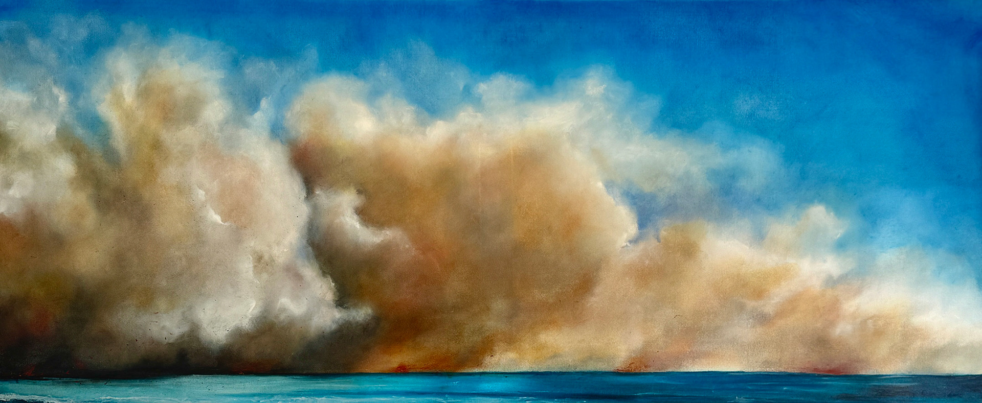 BURNING MATTER . oil on canvas