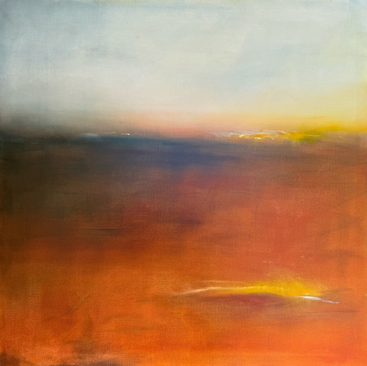 THE QUIET THAT CARRIED ME . oil on canvas