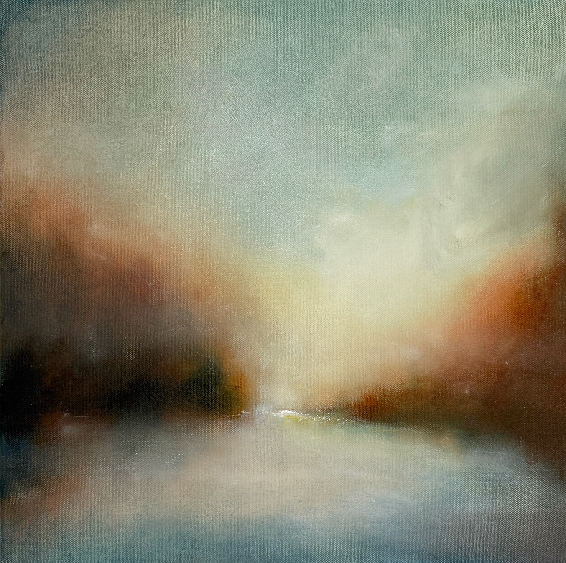 THE DESIRE OF LIGHT . oil on canvas