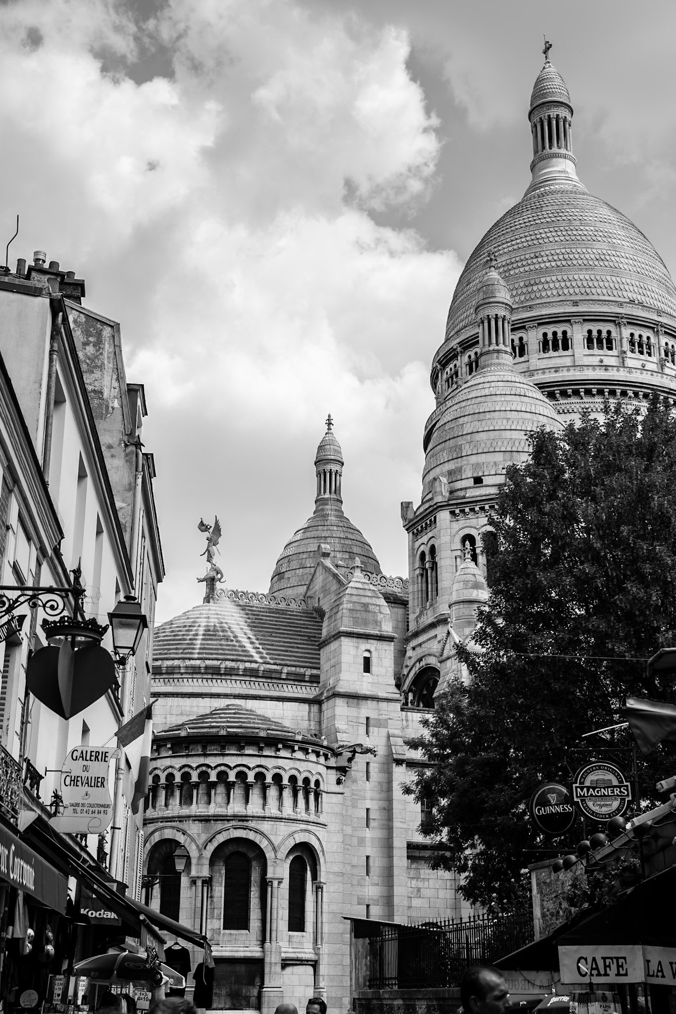 View on the Basilique from the streets