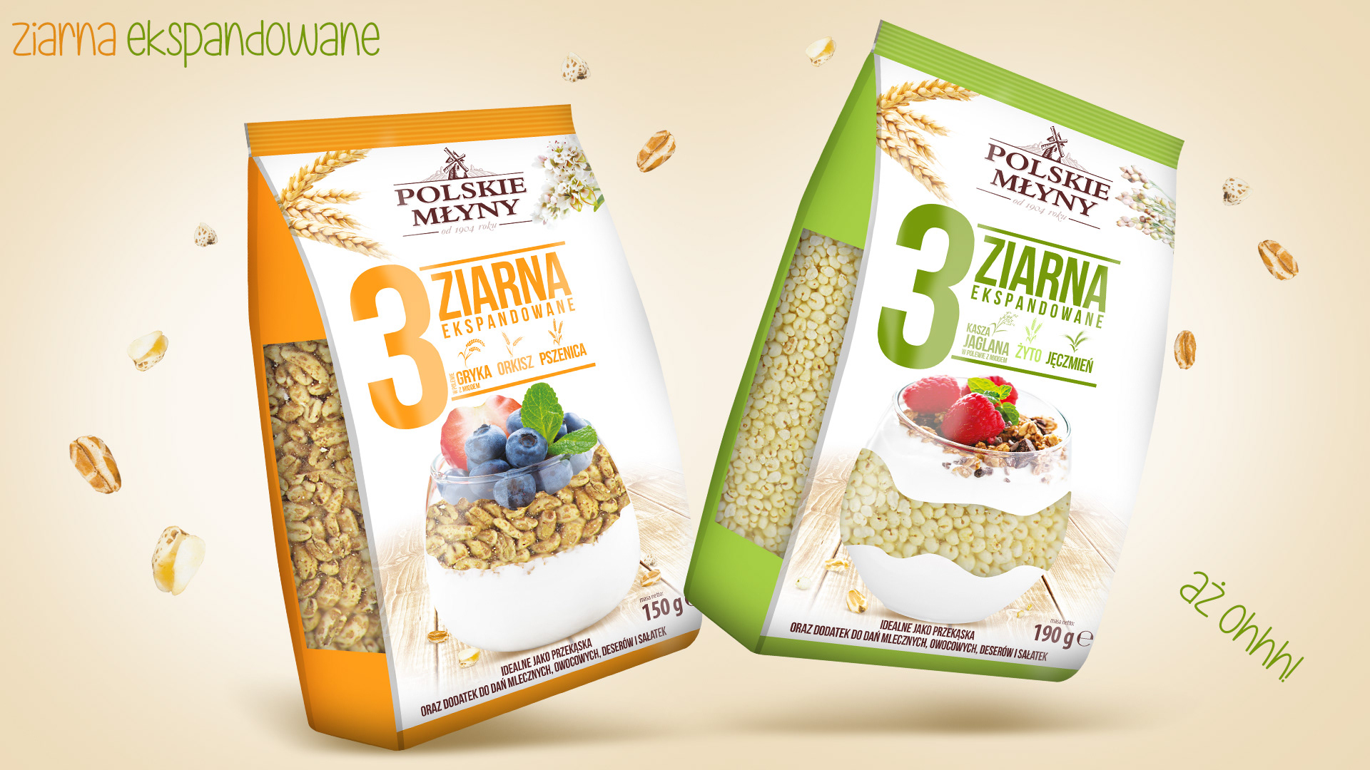 projektowanie opakowań ziarna ekspandowane