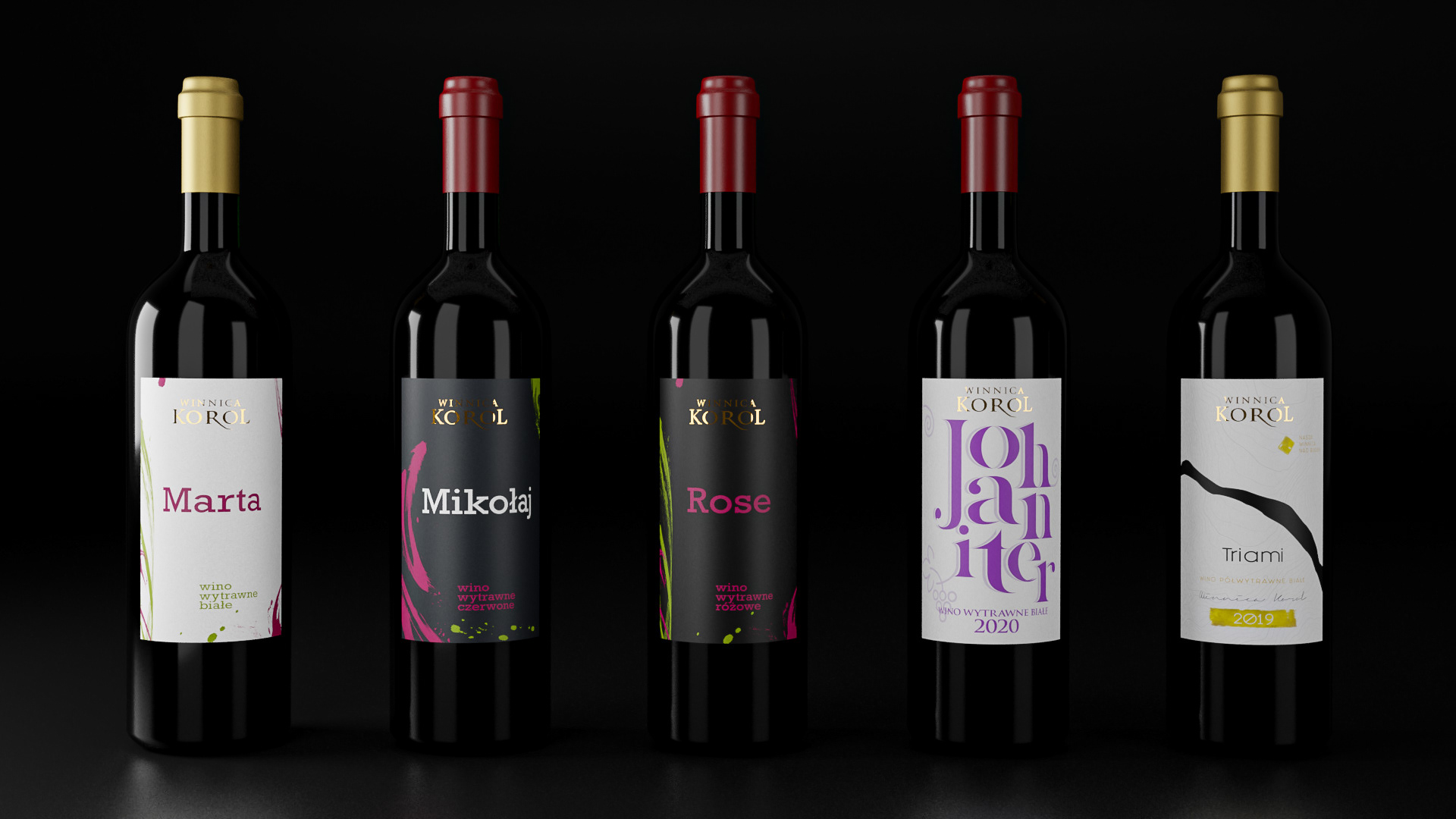 projekt opakowania na wino