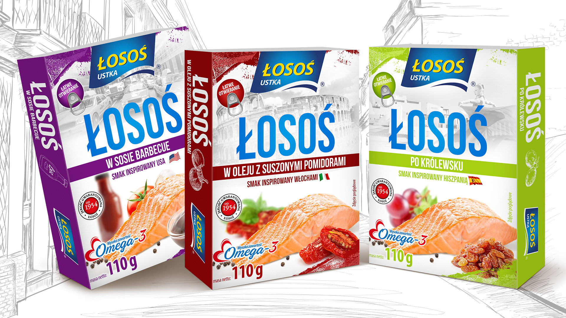 opakowania łosoś