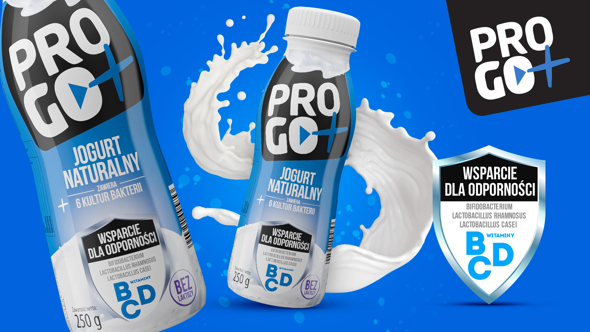 projekt opakowania jogurt pitny