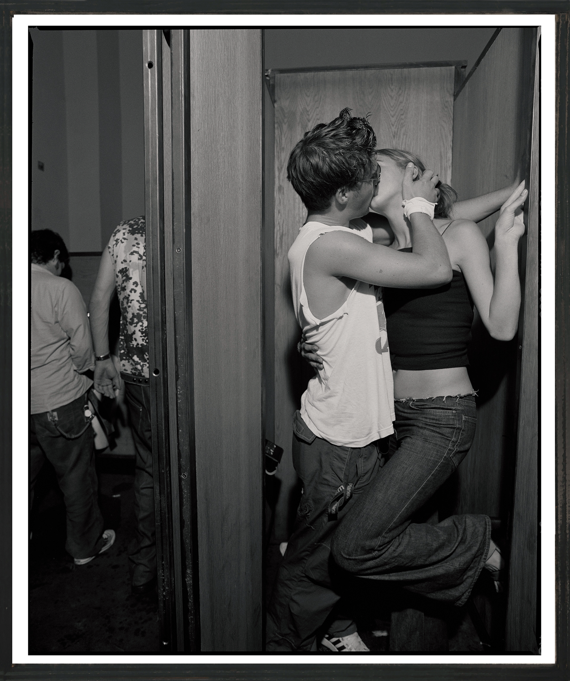 Scene in the unisex toilet of the club "Cookies", Berlin