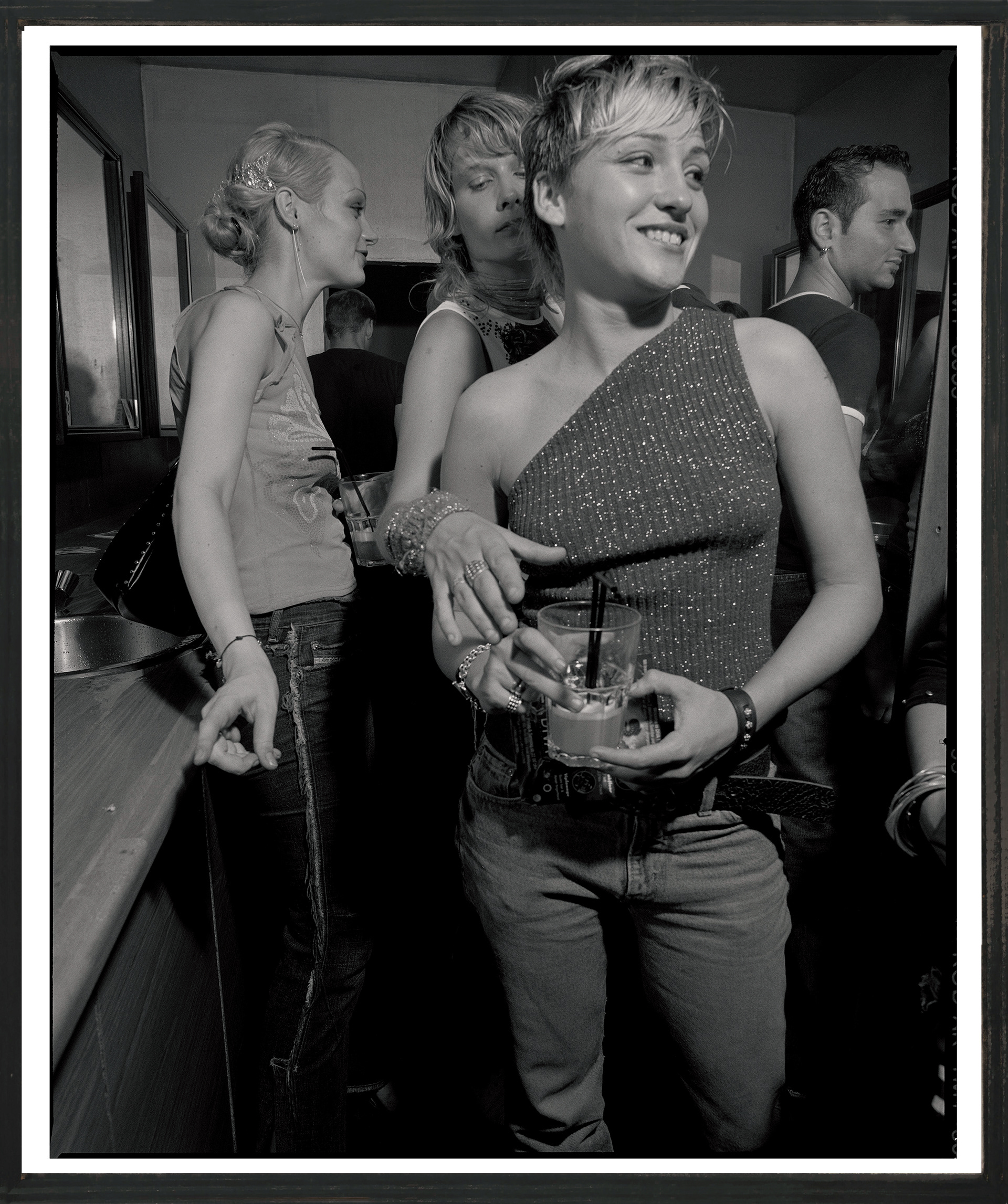 Scene in the unisex toilet of the club "Cookies", Berlin
