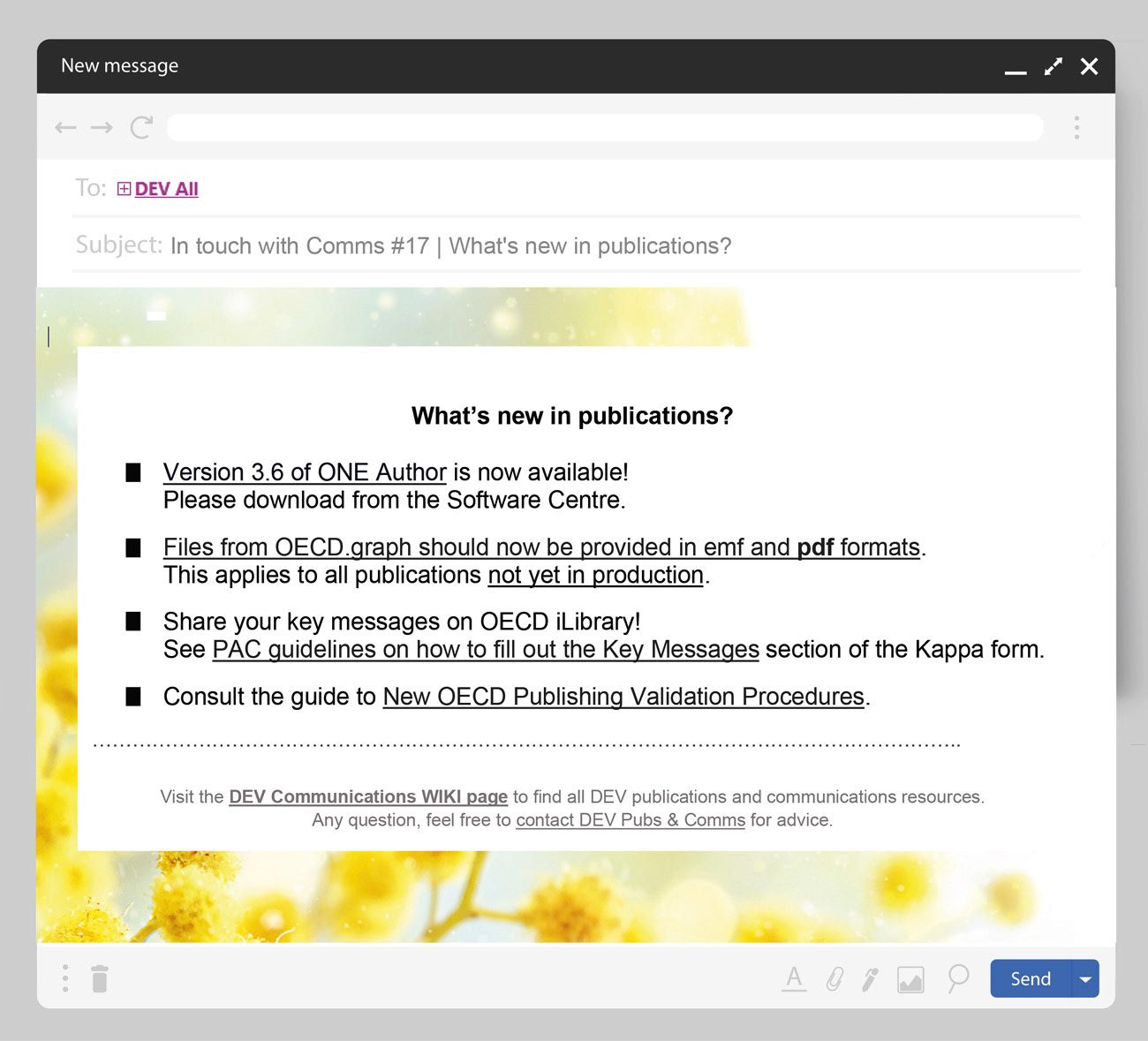 In touch with Comms #17 What's new in publications