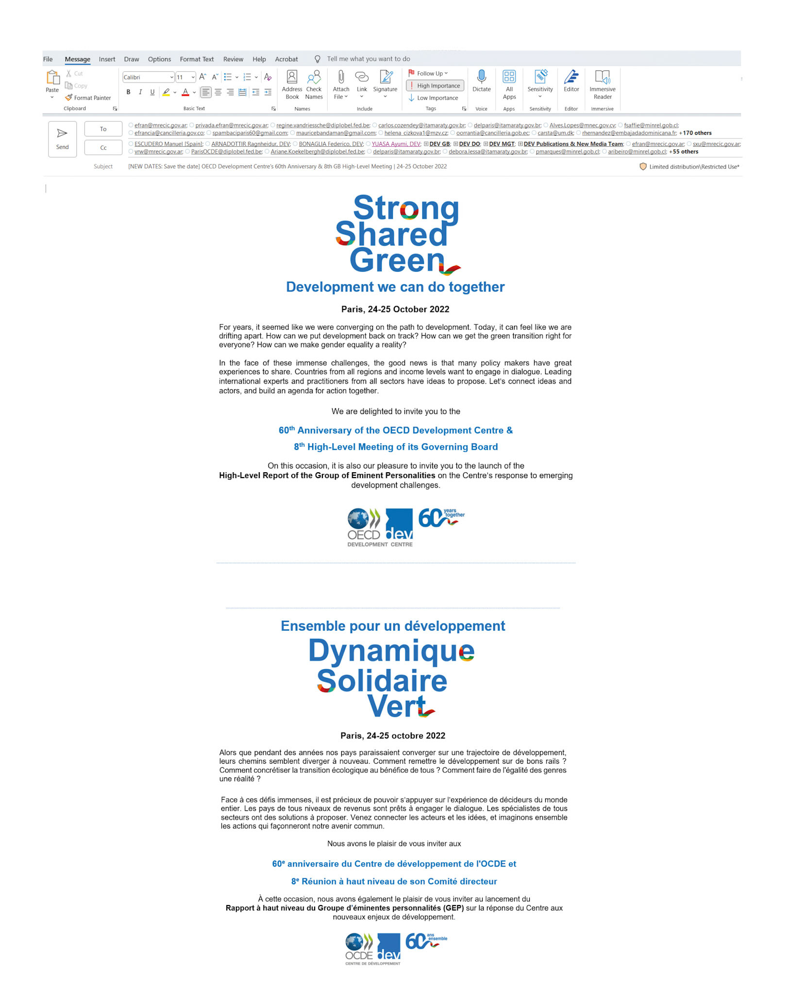 Email DEV's 60th anniversary