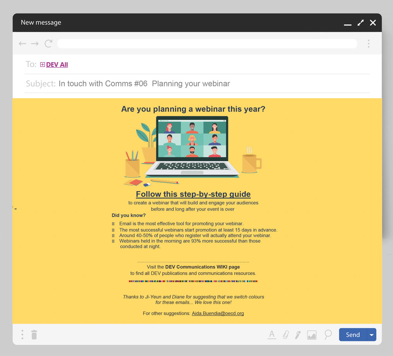 In touch with Comms #06  Planning your webinar copy