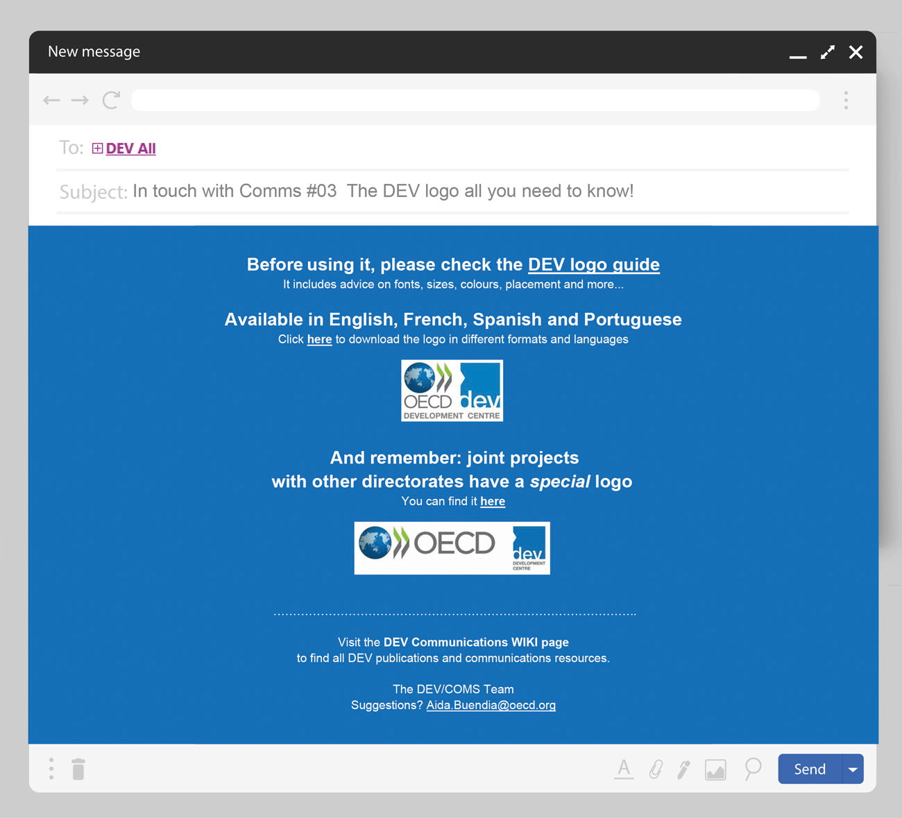 In touch with Comms #03  The DEV logo all you need to know!