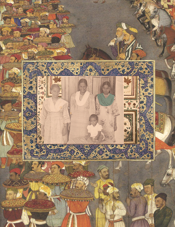 Digital collage of my grandmother and her family.