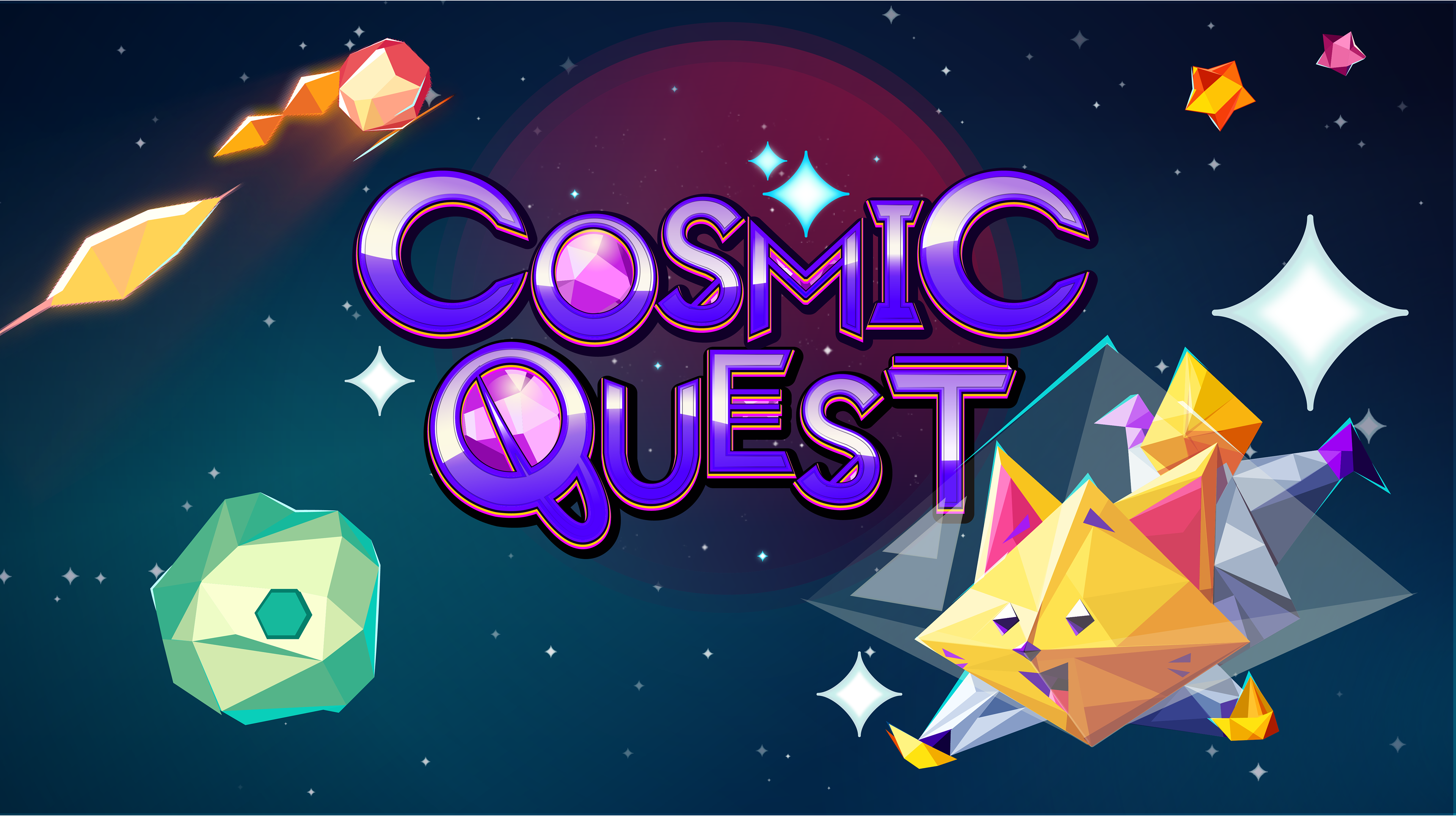 'Cosmic Quest' title screen