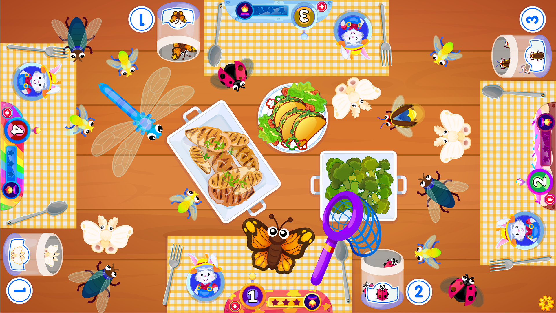 'Ignite Table' 4-player picnic bugs