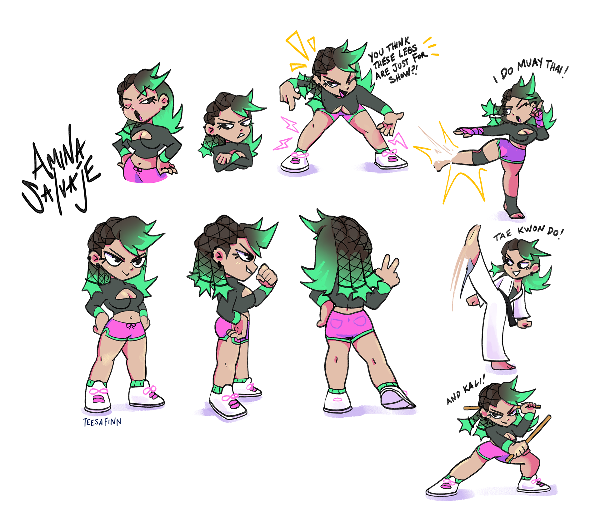 Amina character design