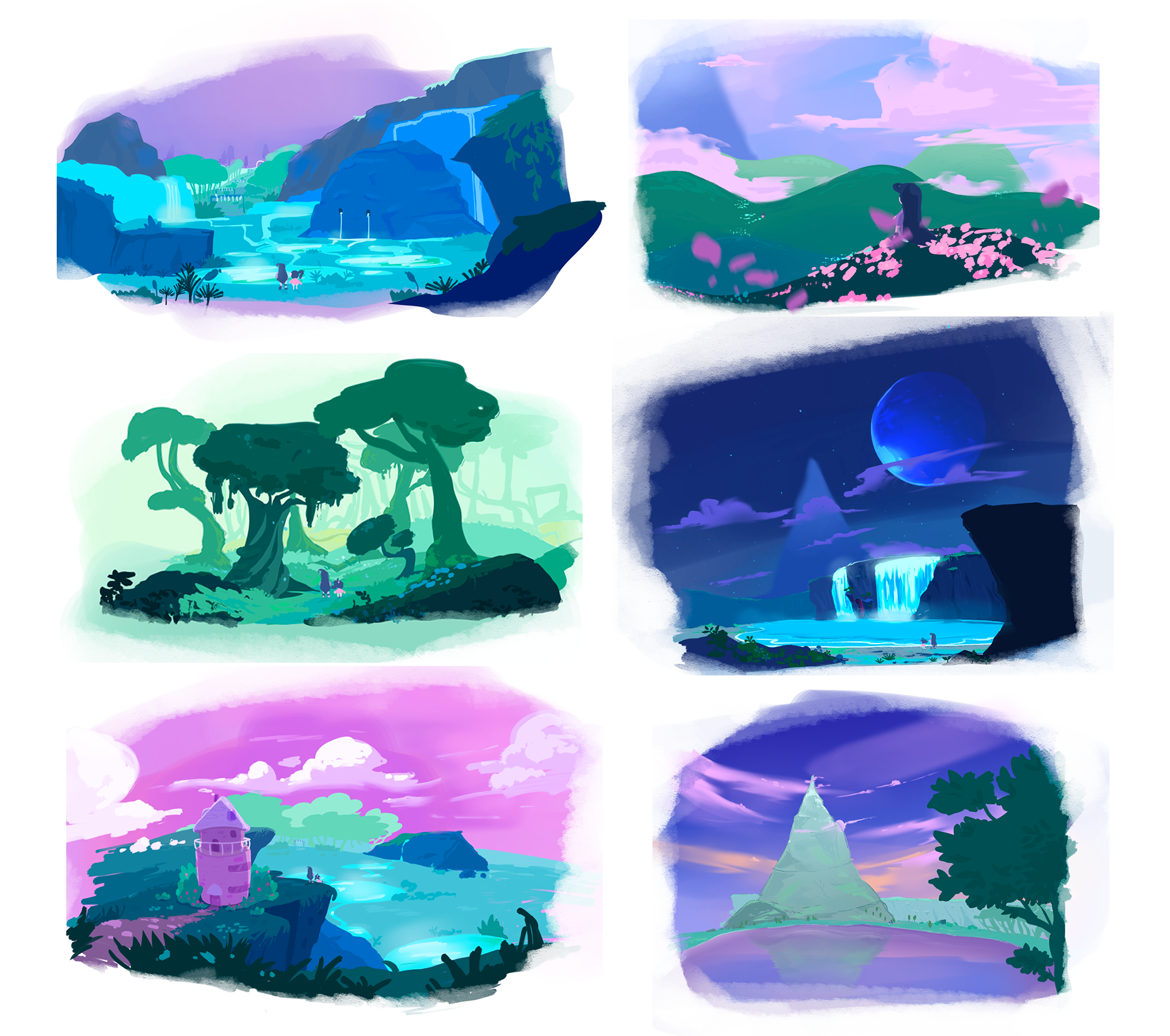 'Princess of the Slumberworld' background concepts
