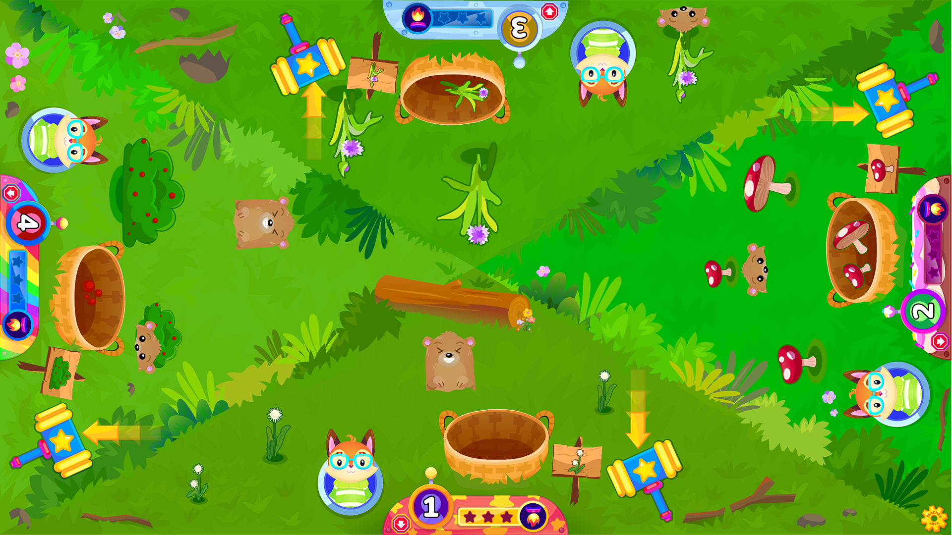 'Ignite Table' 4-player meadow forager