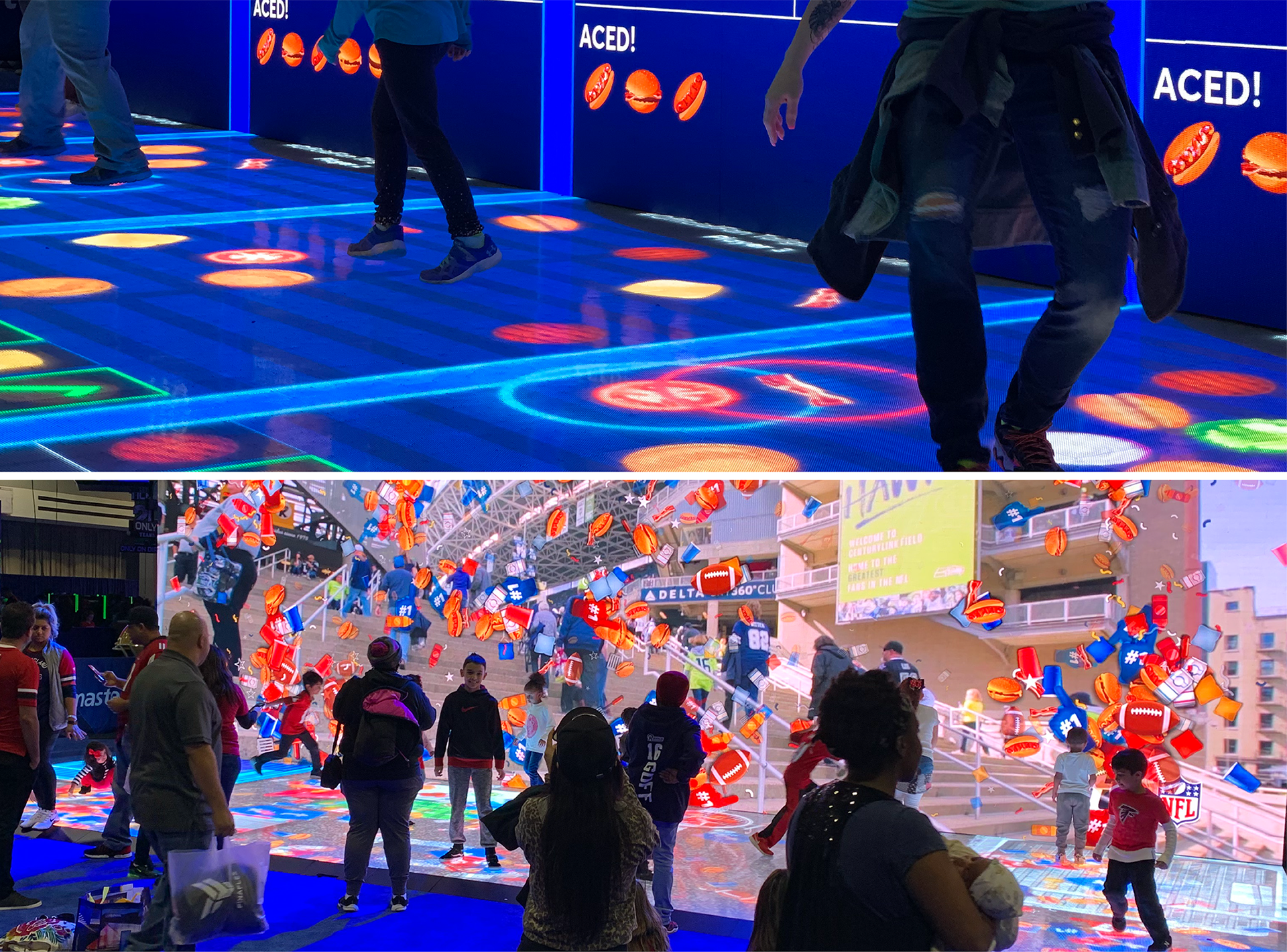 'Tailgate Challenge' play in action