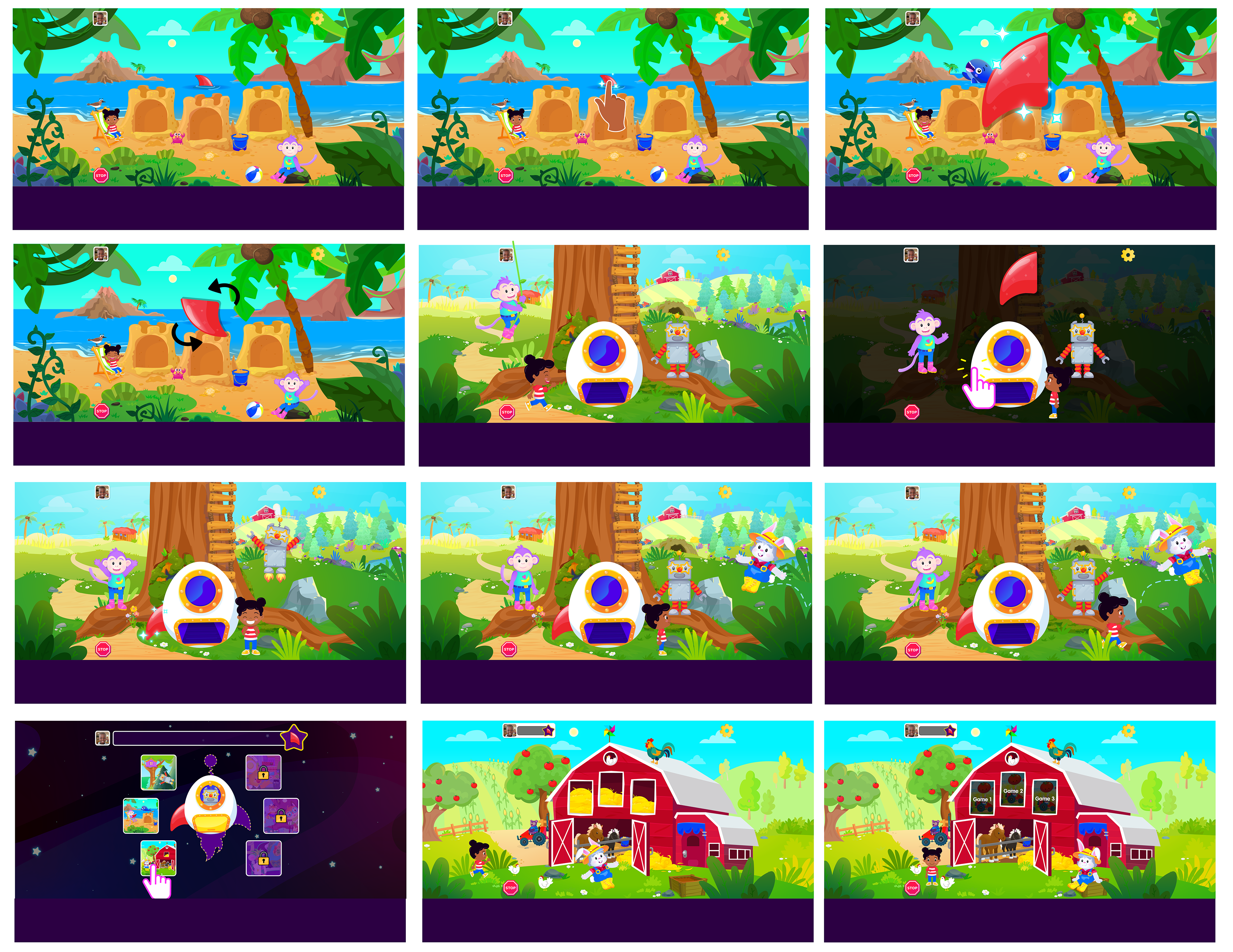 Storyboard intro scene