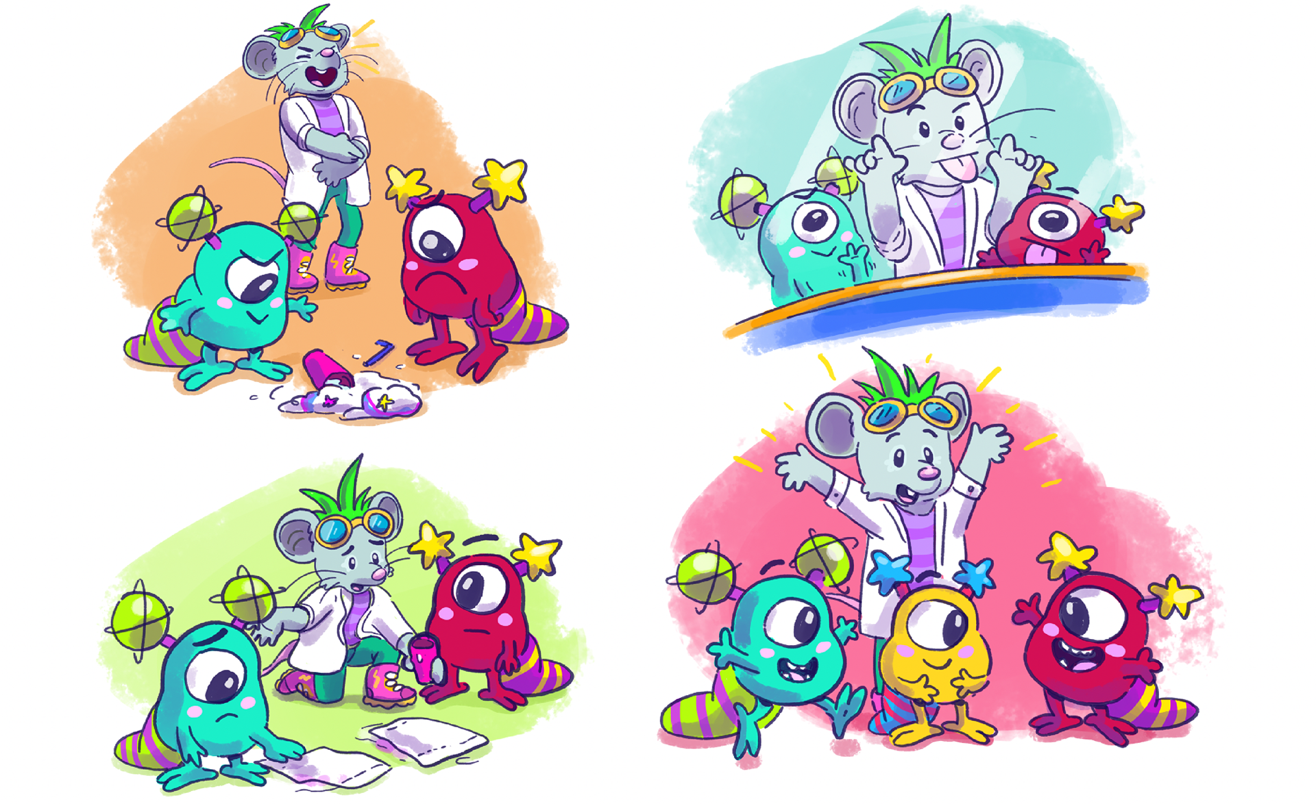 Fizzmo and Alien interaction concepts