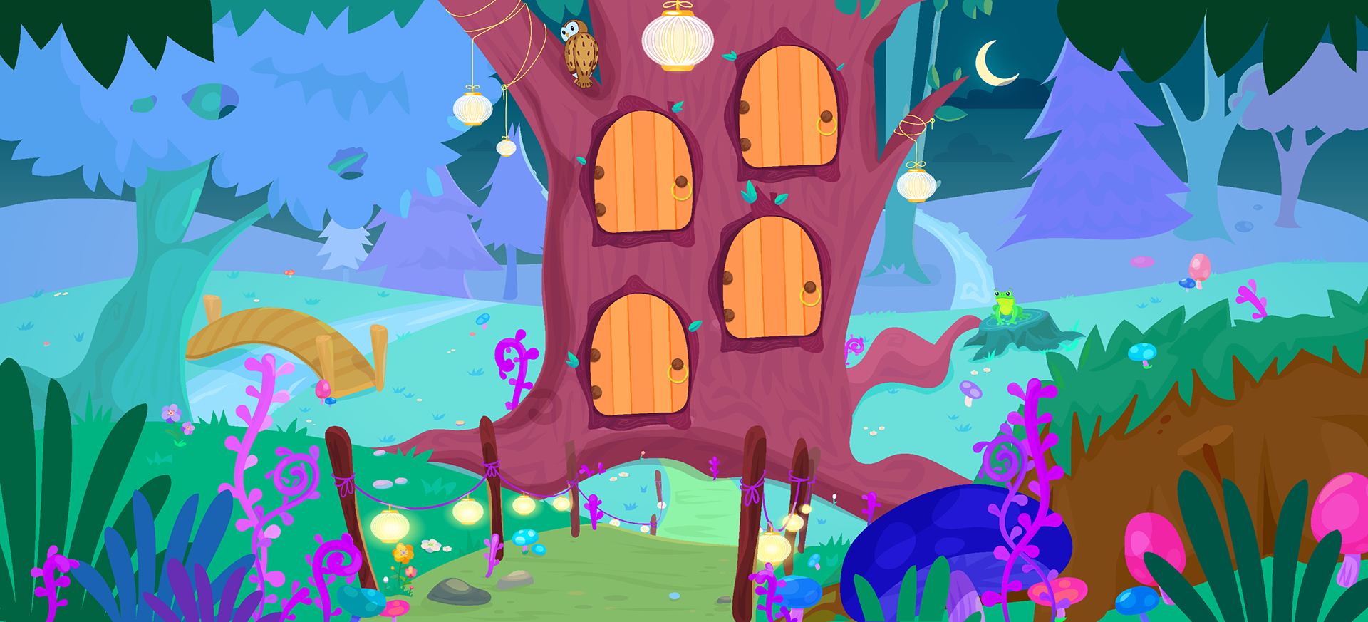PJ's magical forest zone