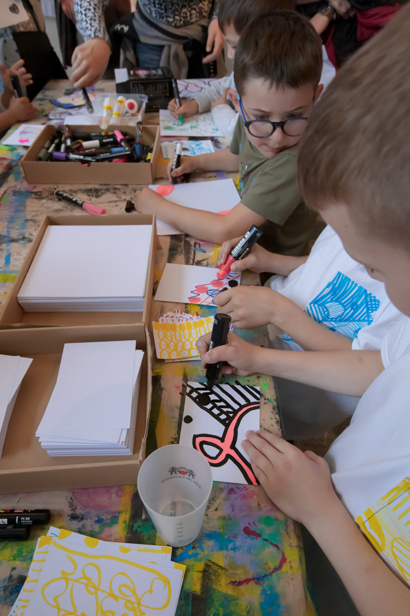 Atelier proposé durant L'Expo idéale au Forum de l'Hôtel de Ville de Lausanne