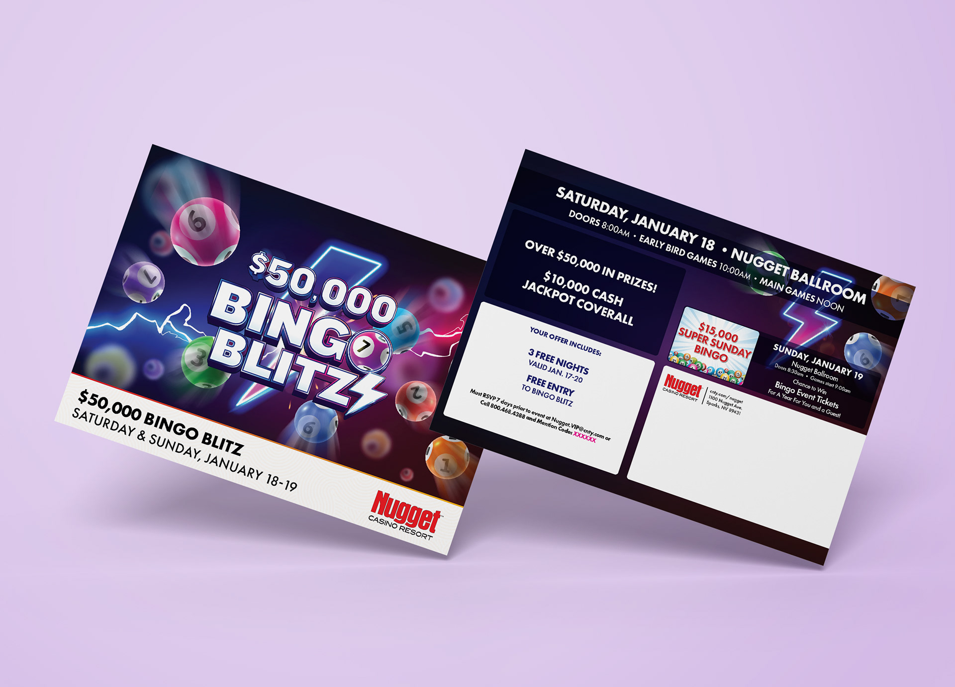 Nugget Casino Resort Bingo Event Invitation