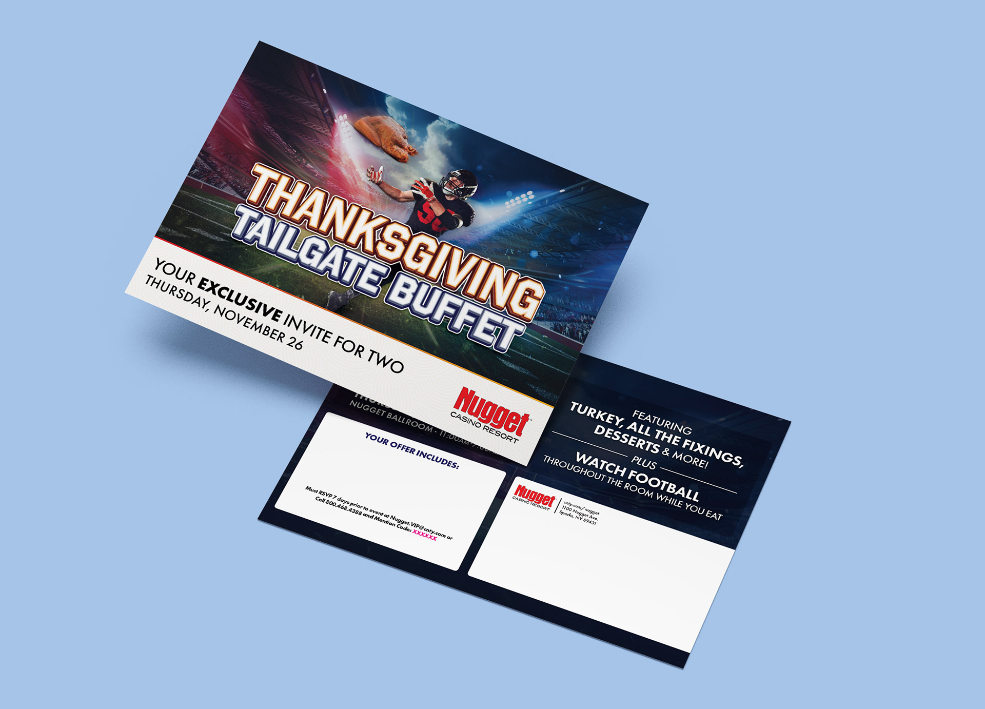 Nugget Casino Resort Thanksgiving Buffet Invitation
