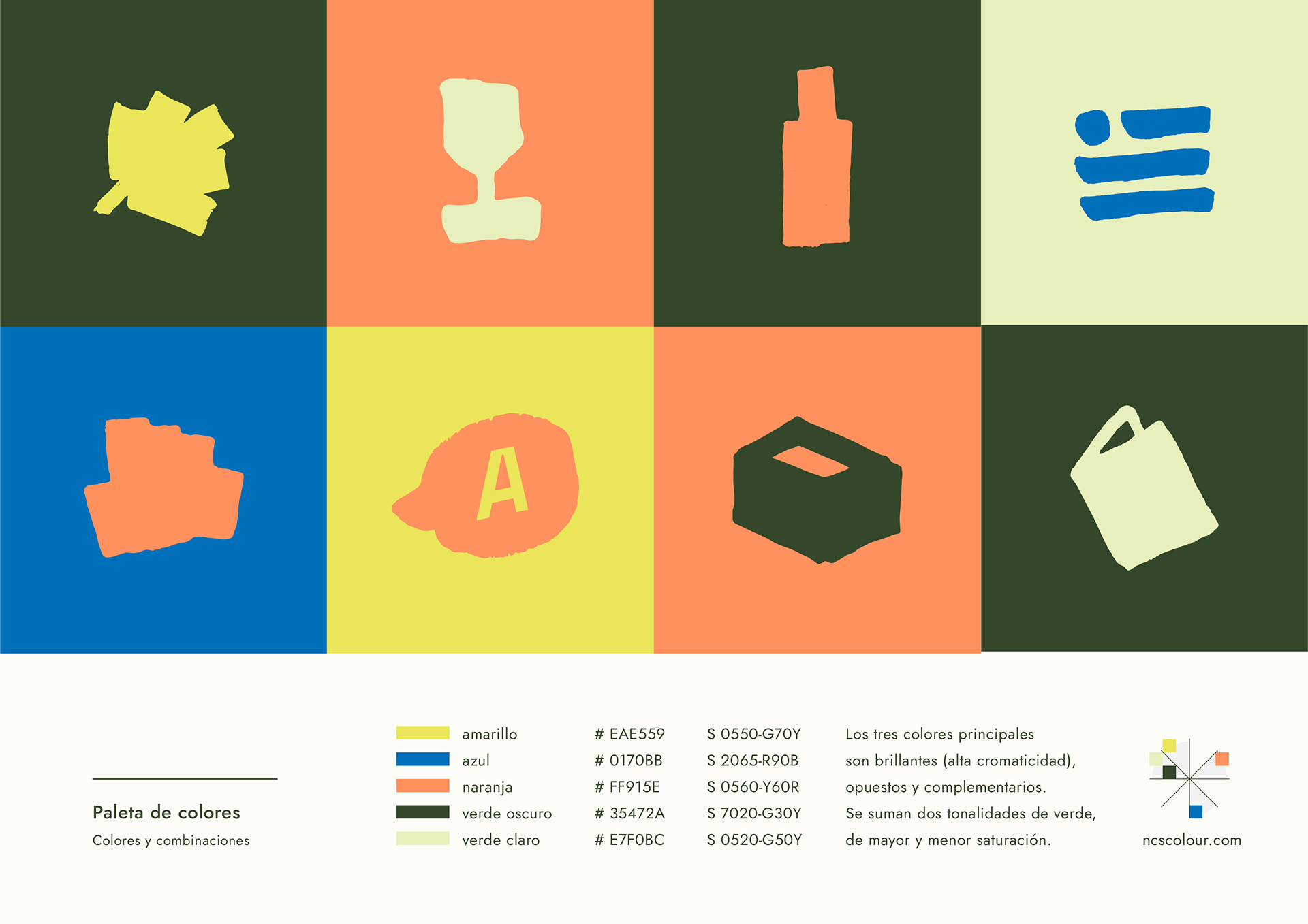 Visual identity — Colour palette & icons