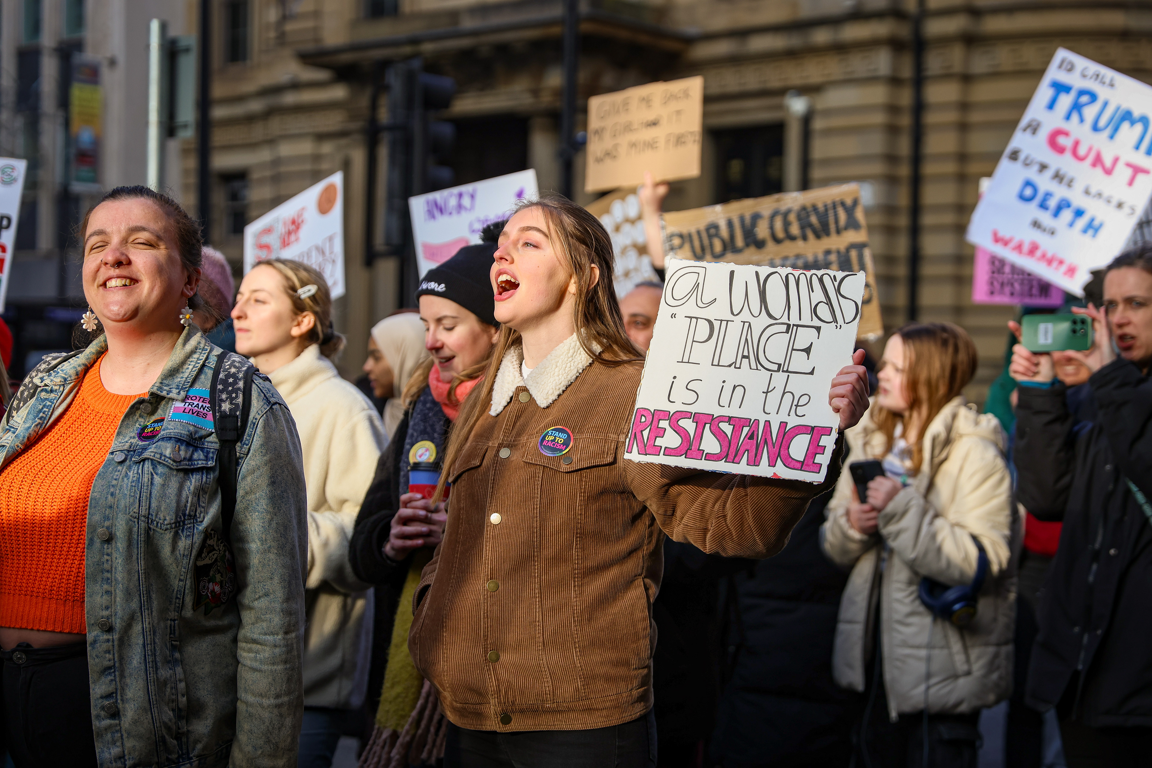 Womens March organised by Yorkshire Feminist Collective 2025