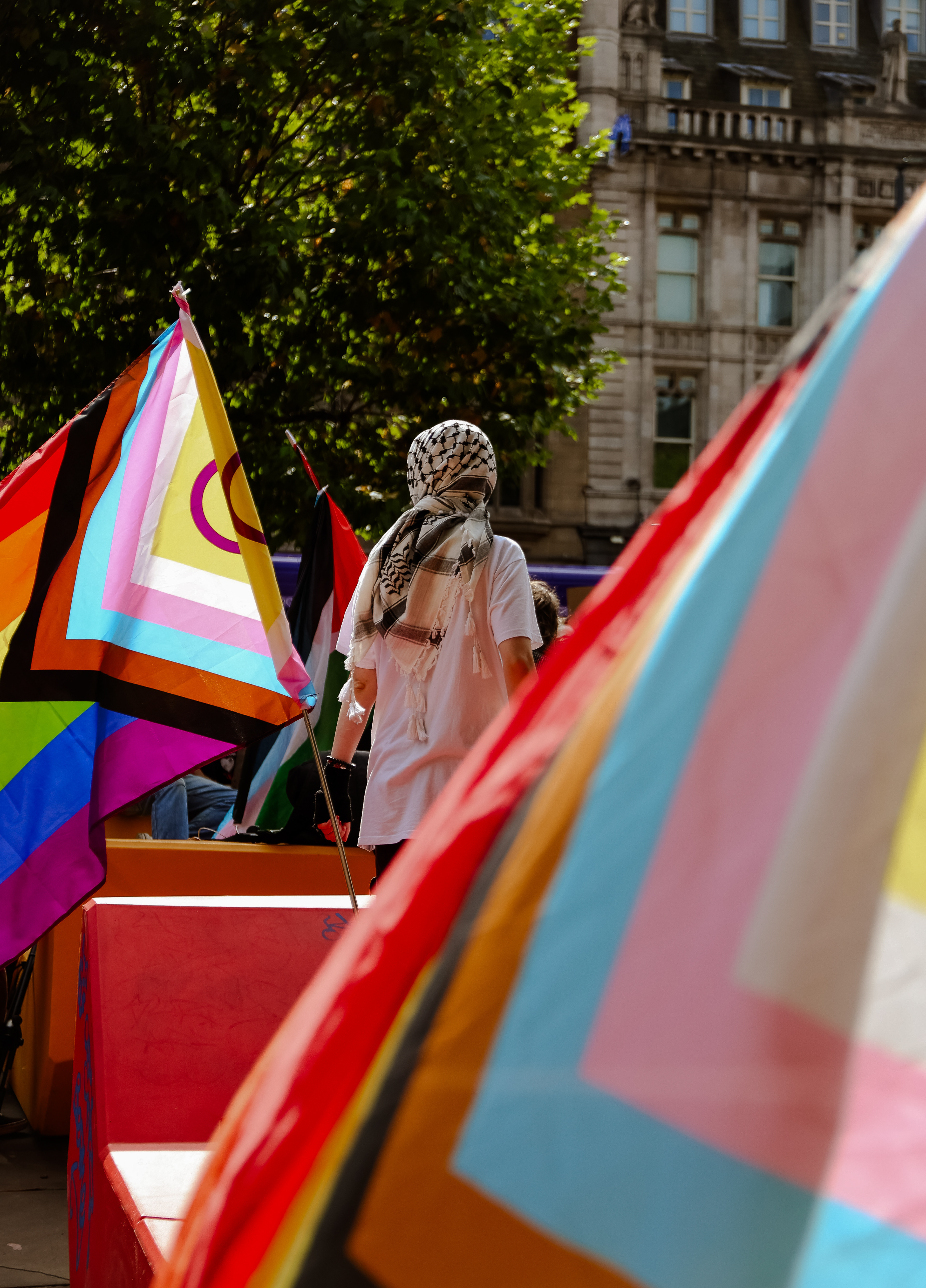 Queers against facism march 2024