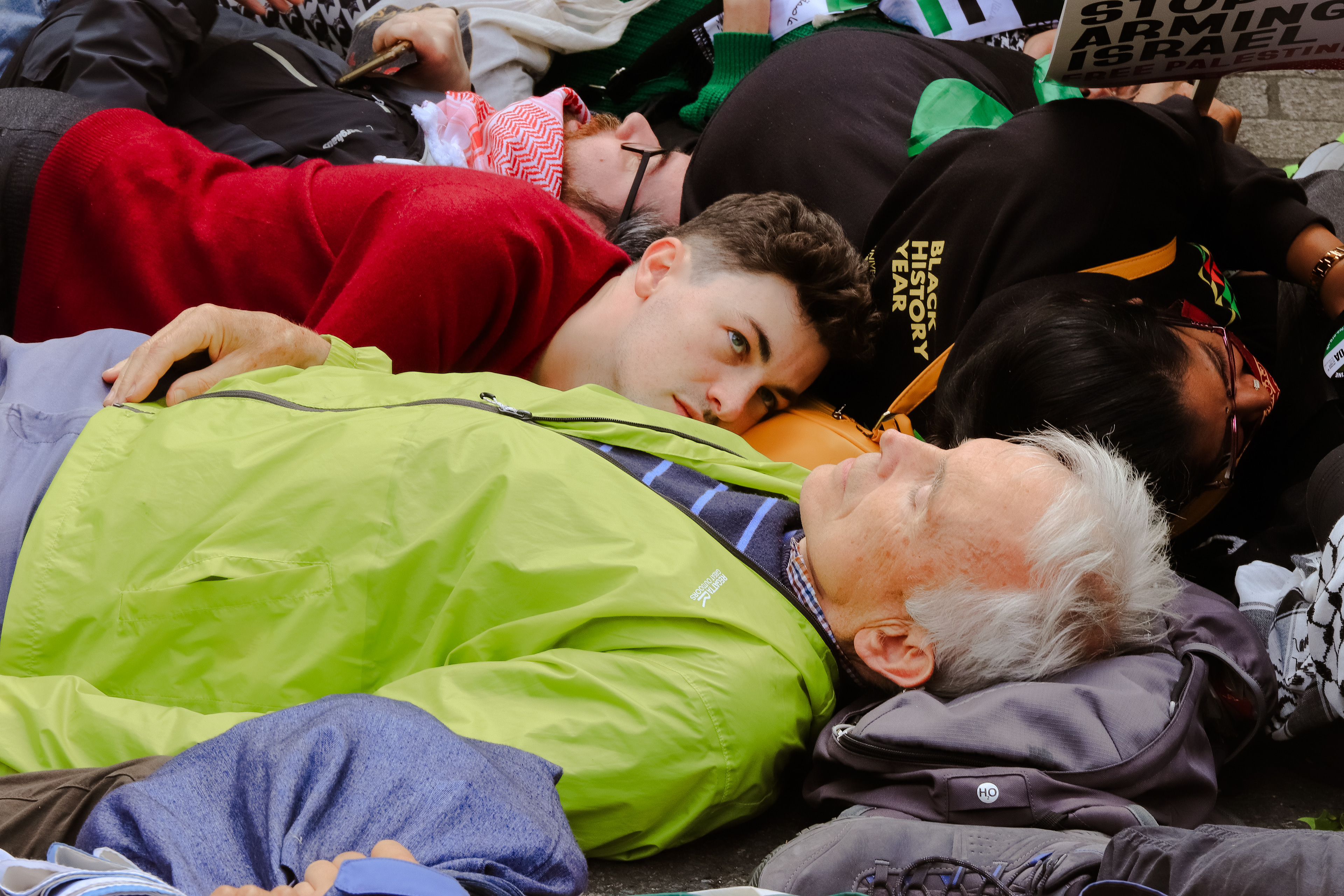 Downing Street die in for Palestine 2024