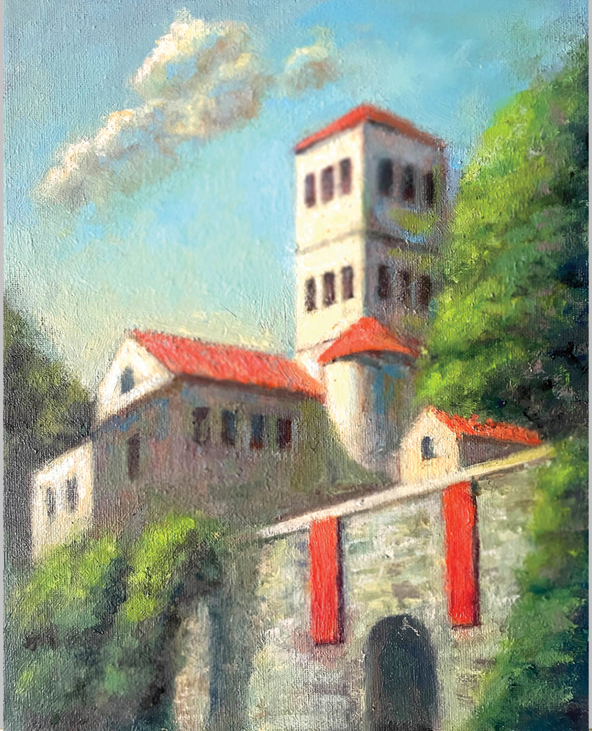 Cloisters, 11x14, oil