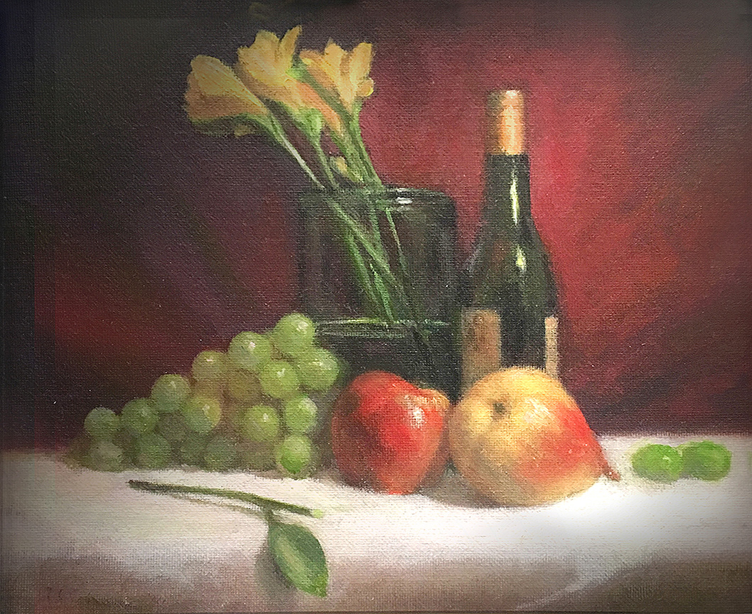 Pear Group, 14x11, oil