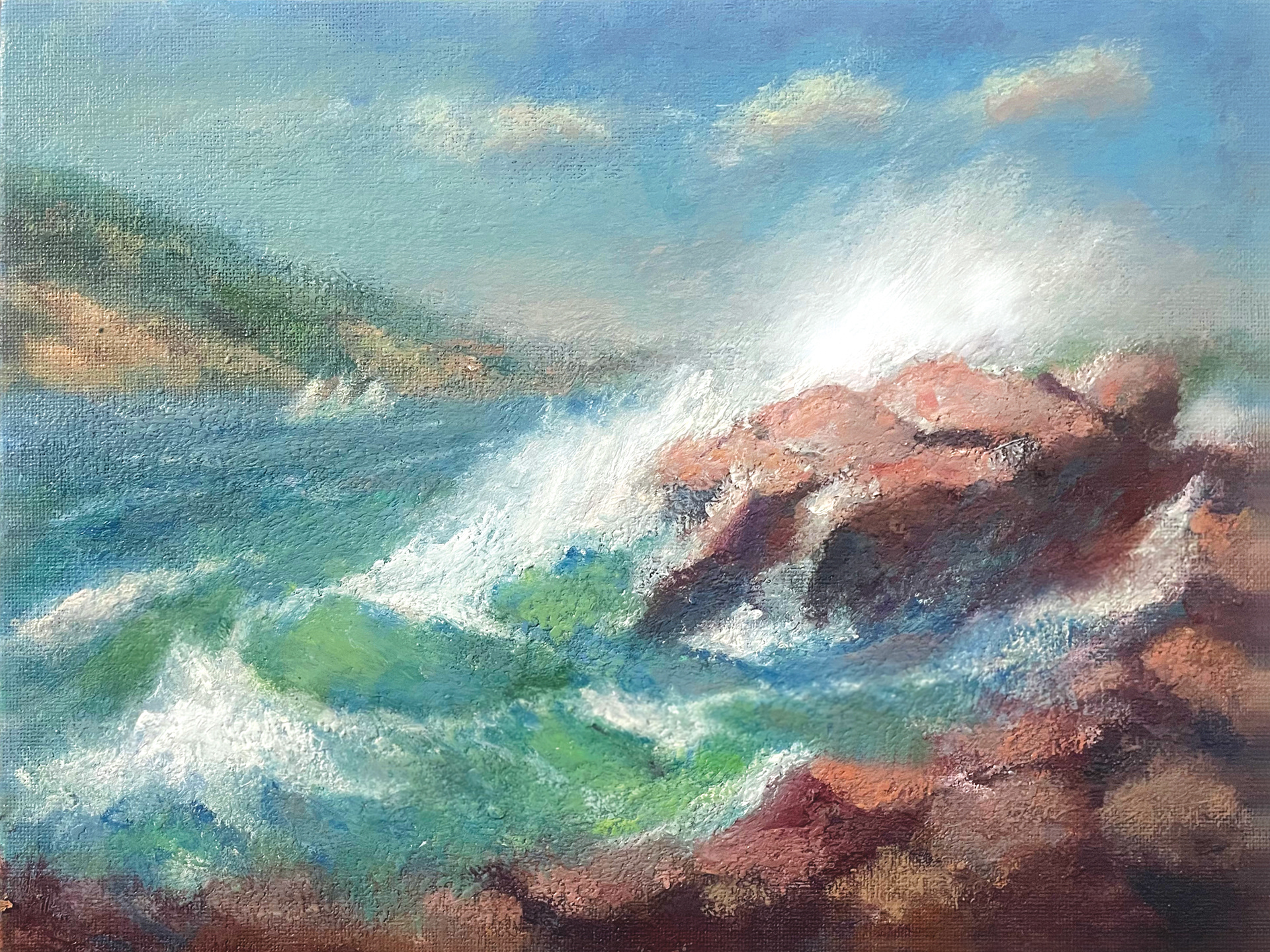 Islesboro Harbor, 12x9