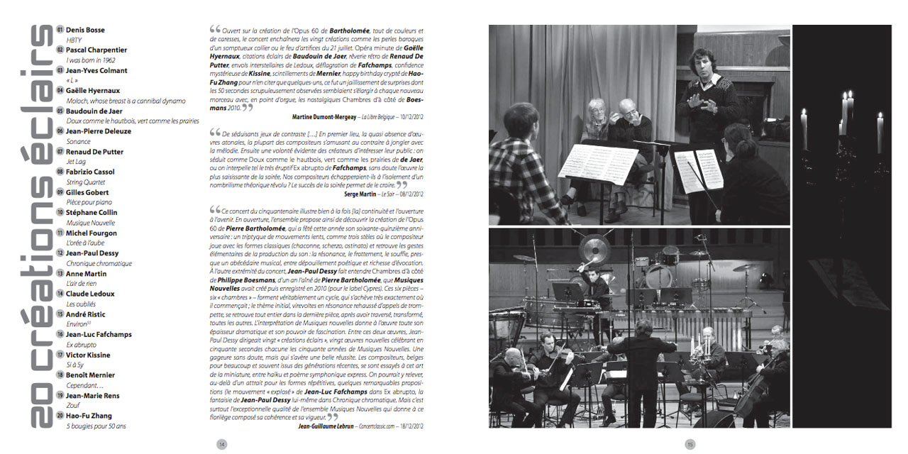 Revue Musiques Nouvelles - Revue#6 - Spéciale 50 ans