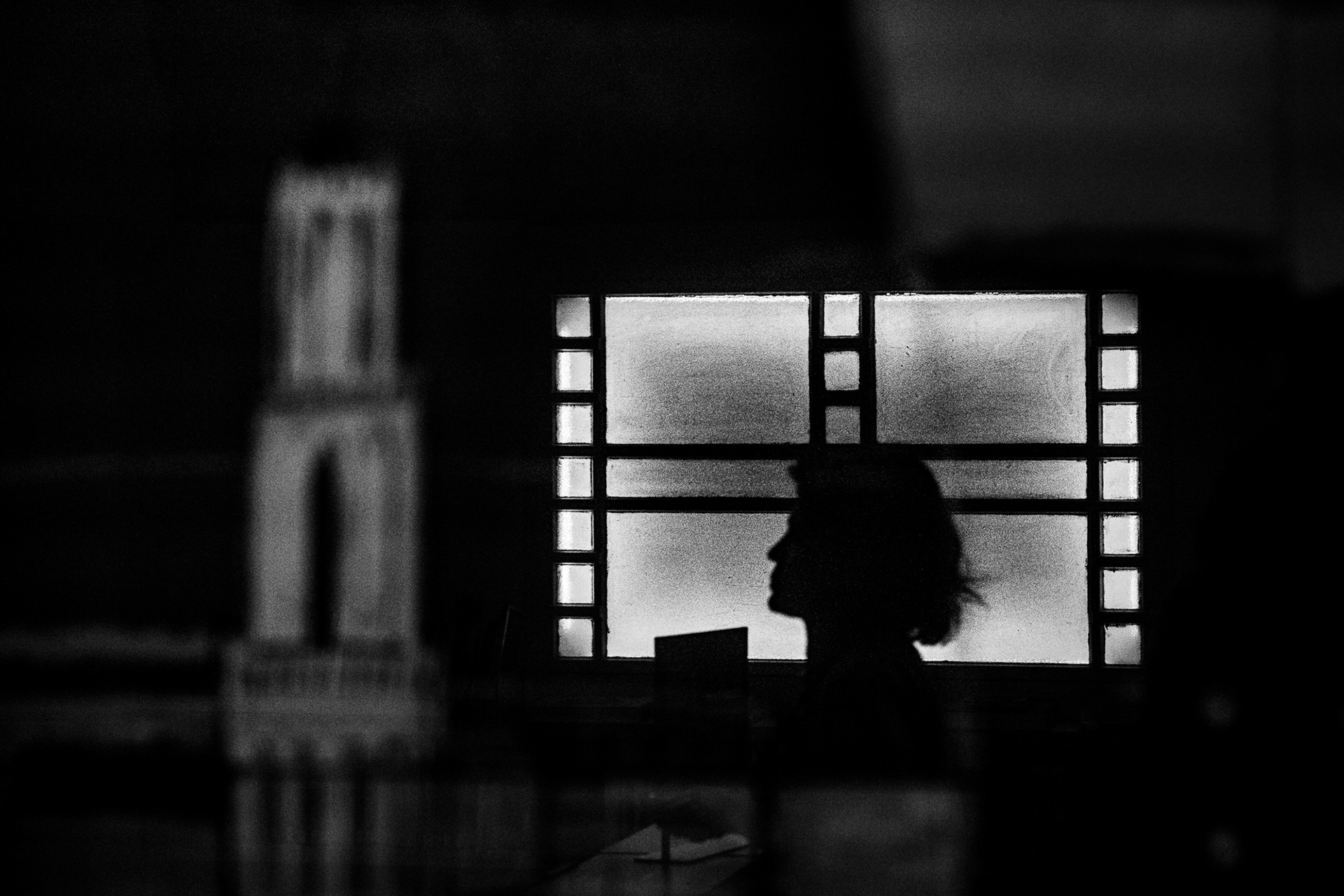 Utrecht, Reflected Silhouette in Black & White by Islandereye