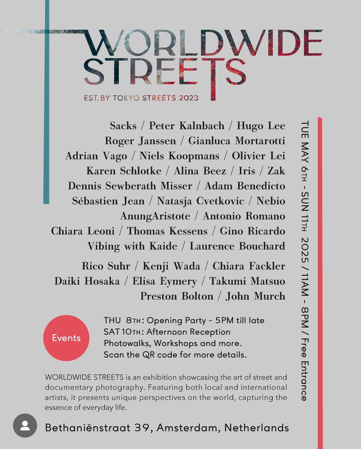 Flyer Worldwide streets Amsterdam 2025