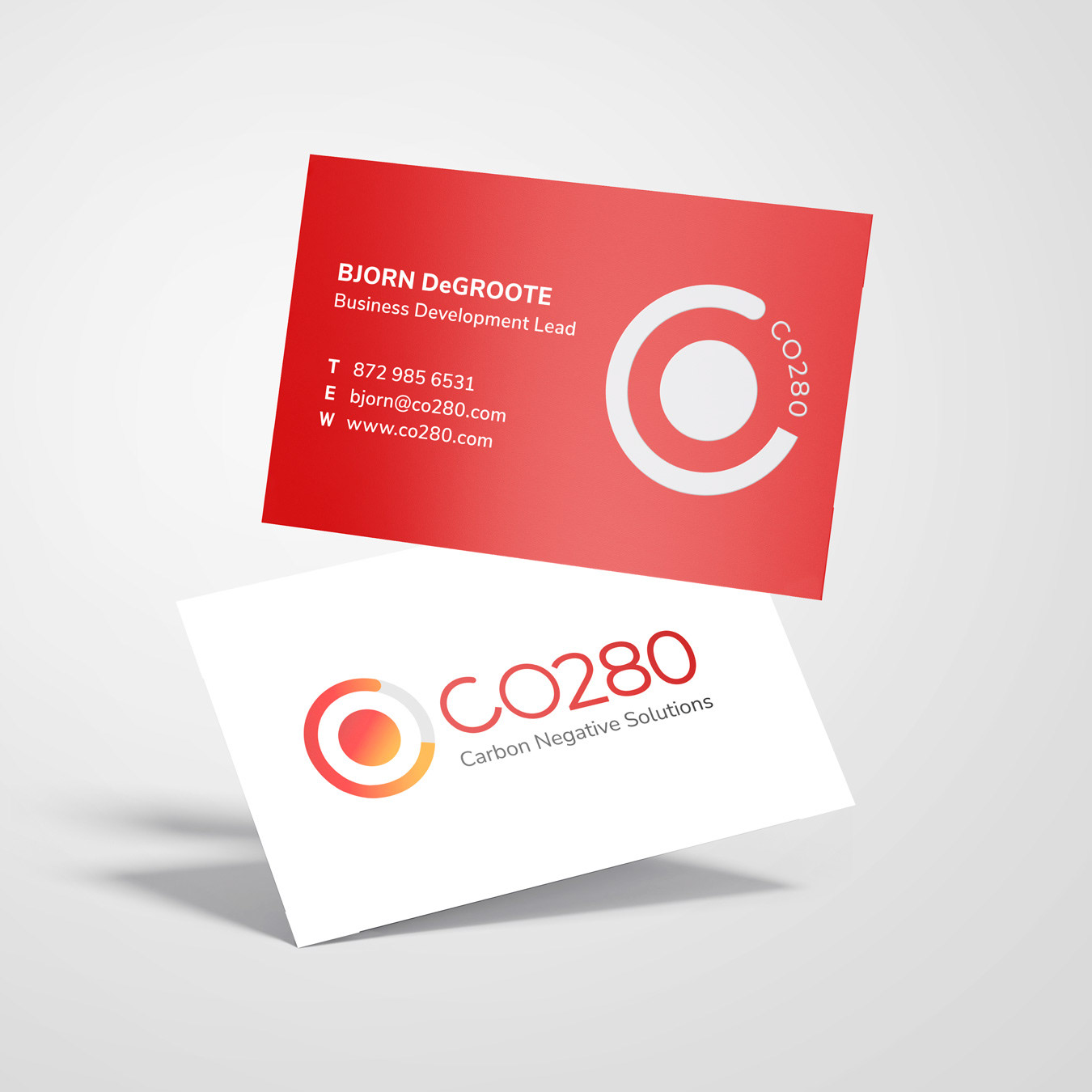 Matte lamination and white foil on the red side.