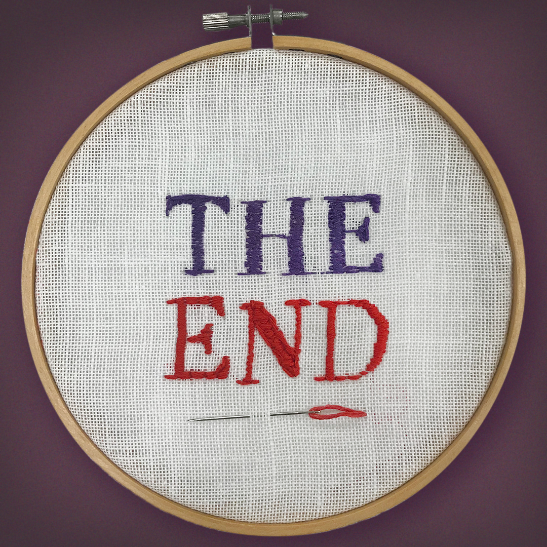 A fashion design student contributed this needlework based on art direction provided.