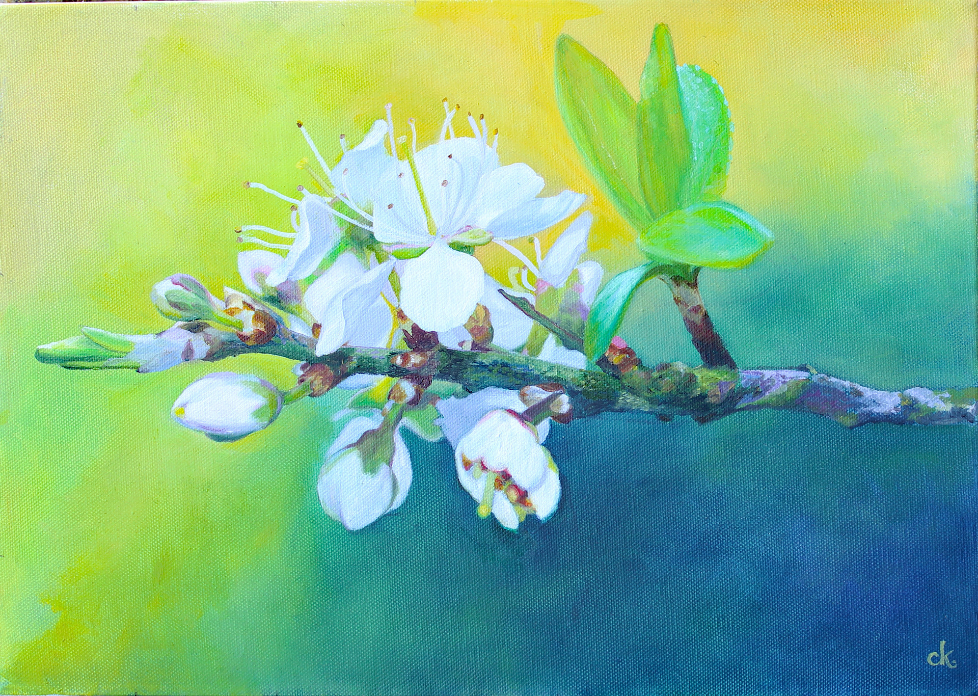 “Blackthorn” Carole King, 2020 Oil on canvas, 42 x 30 x 5 cm