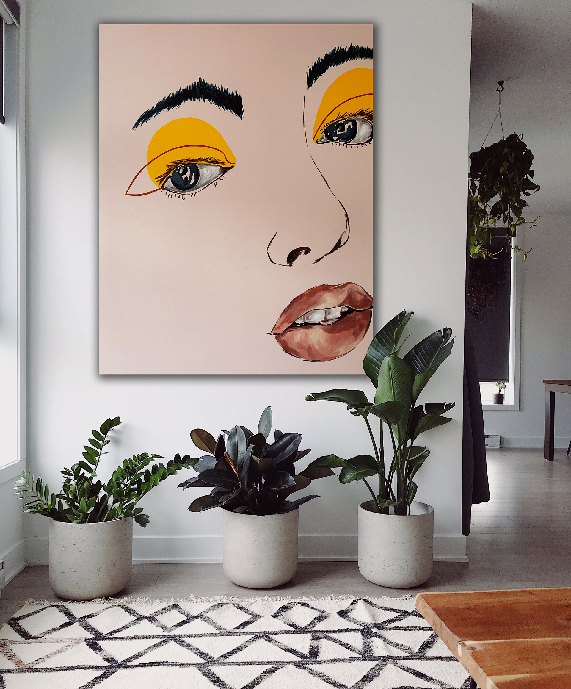 “Yellow” Nina Milivojevic, 2021 Acrylic on canvas, 152 x 122 cm