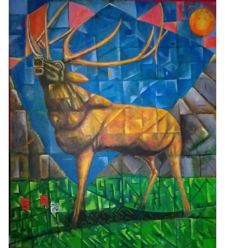 “Astarte”, oil, 6 ft x 5 ft Jura Saatchi