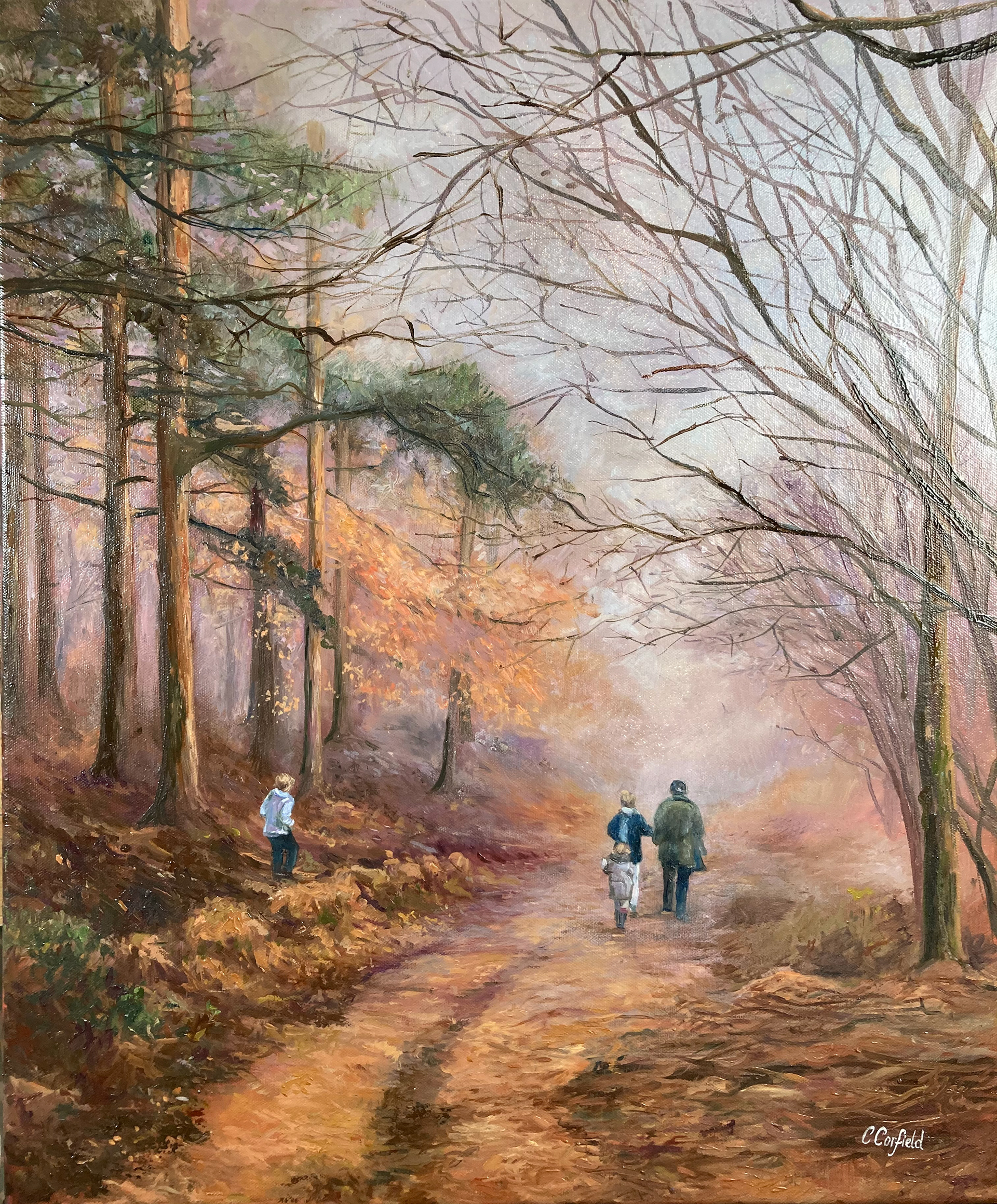 ‘’Beauty in the Bleak’’ Catherine Corfield, oil on canvas, 2020 #catherinecorfieldartist @corfieldart