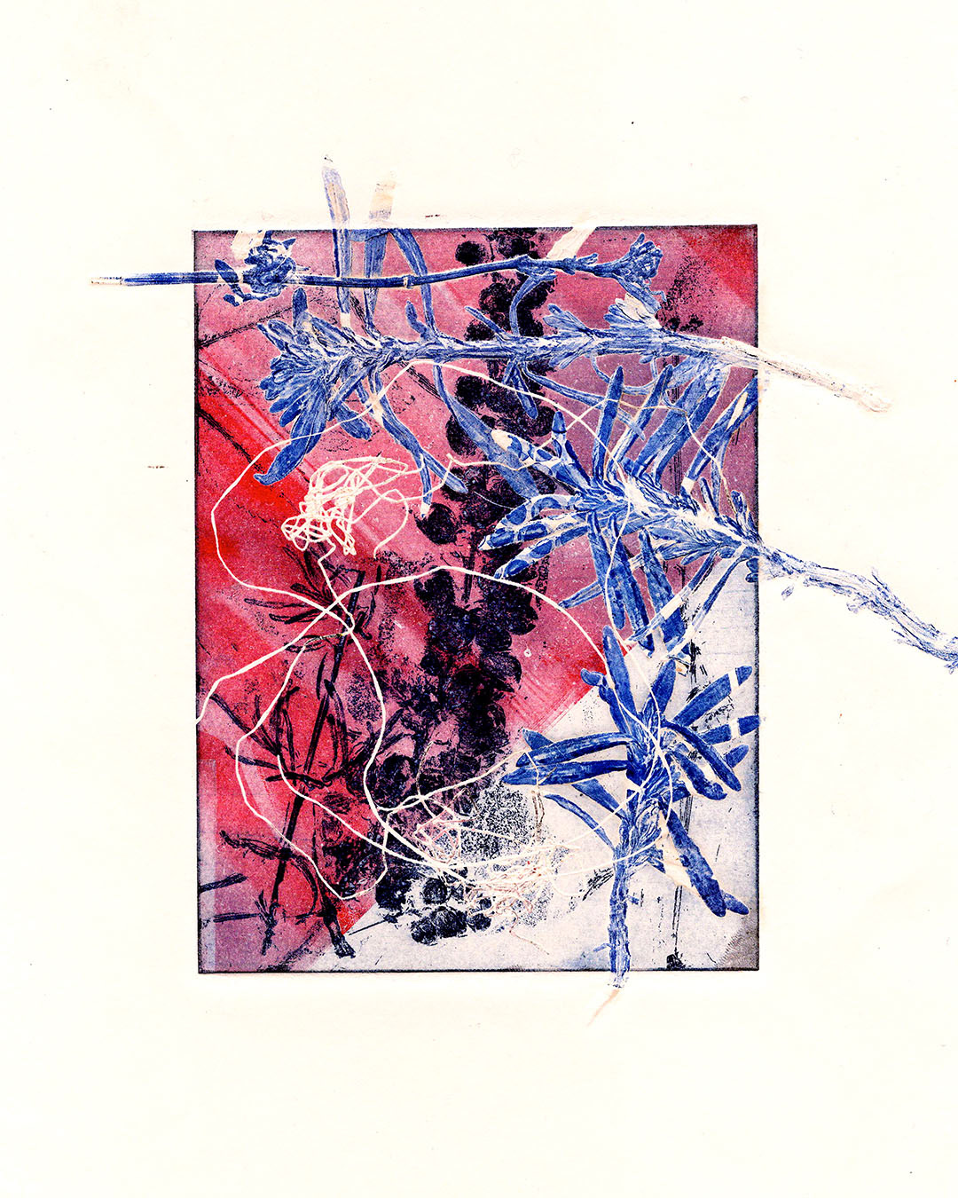 “Inverted Matter” Anya Palamartschuk, 2022 Oil Pastel, A6