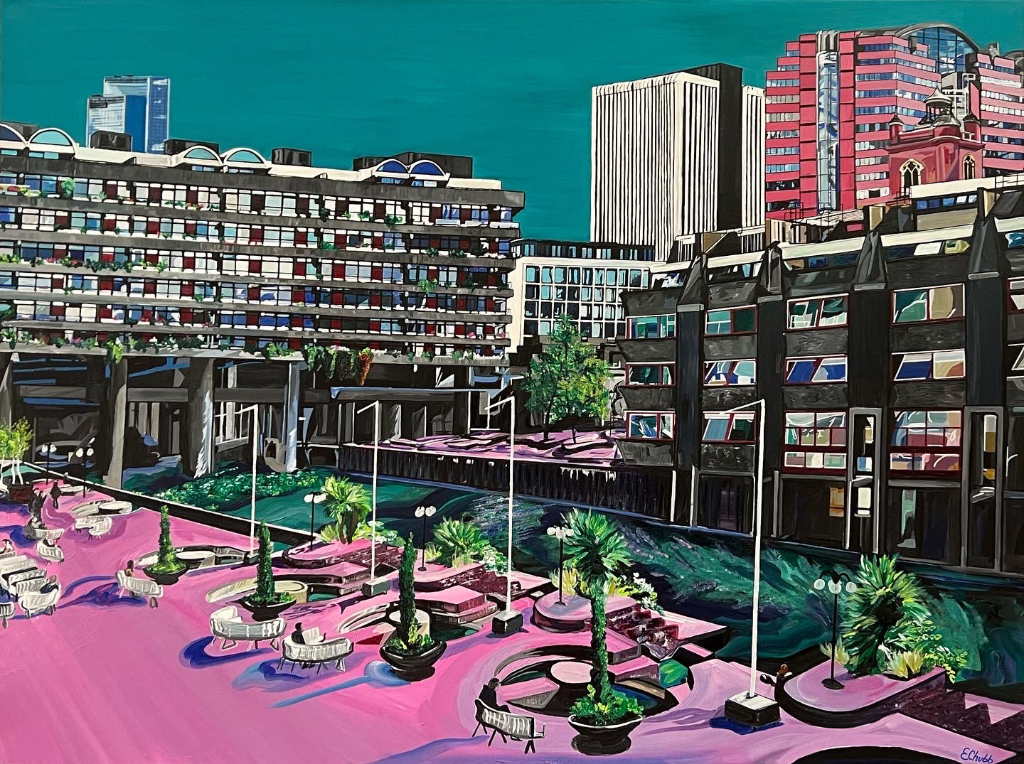 “To Solitude”, Emilia Chubb, 2022 Acrylic on canvas, 100 x 80 cm